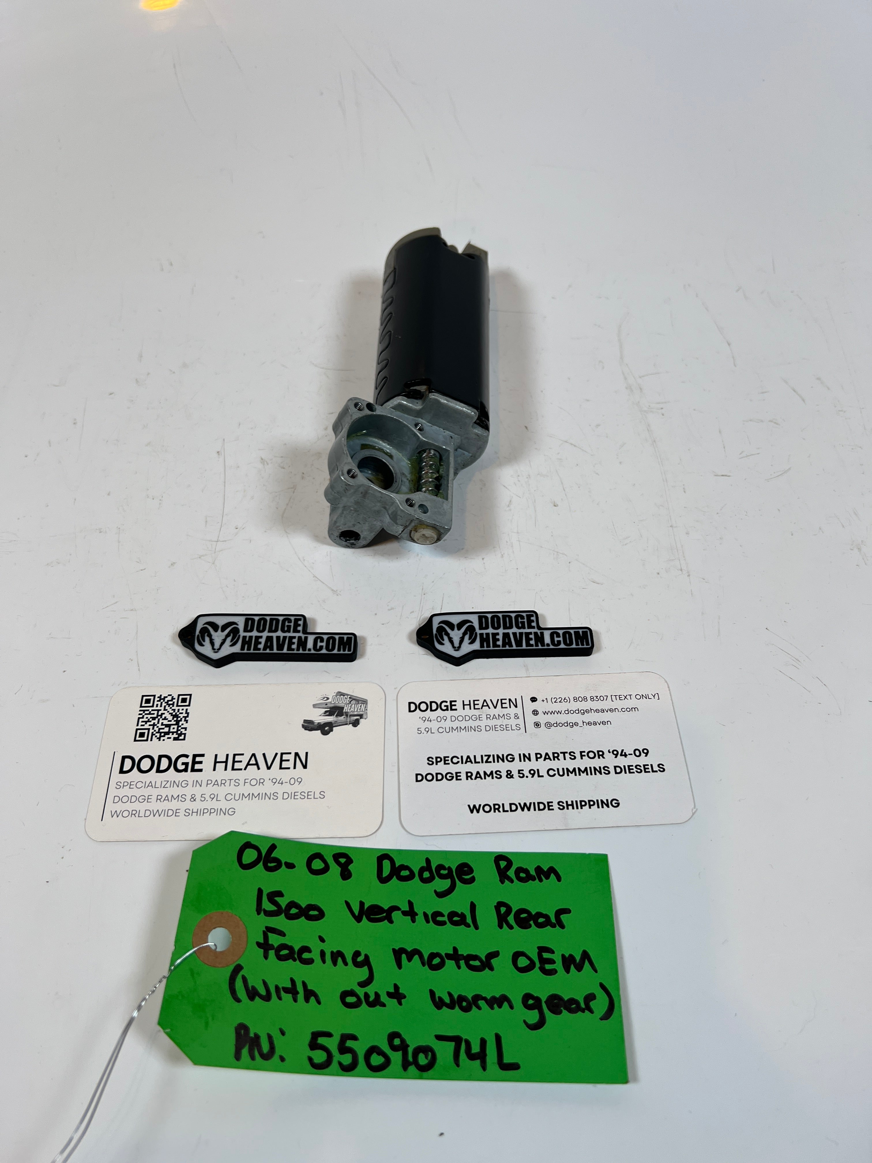 2006-2008 Dodge Ram 1500 Vertical Rear Facing Seat Motor W/O Worm Gear