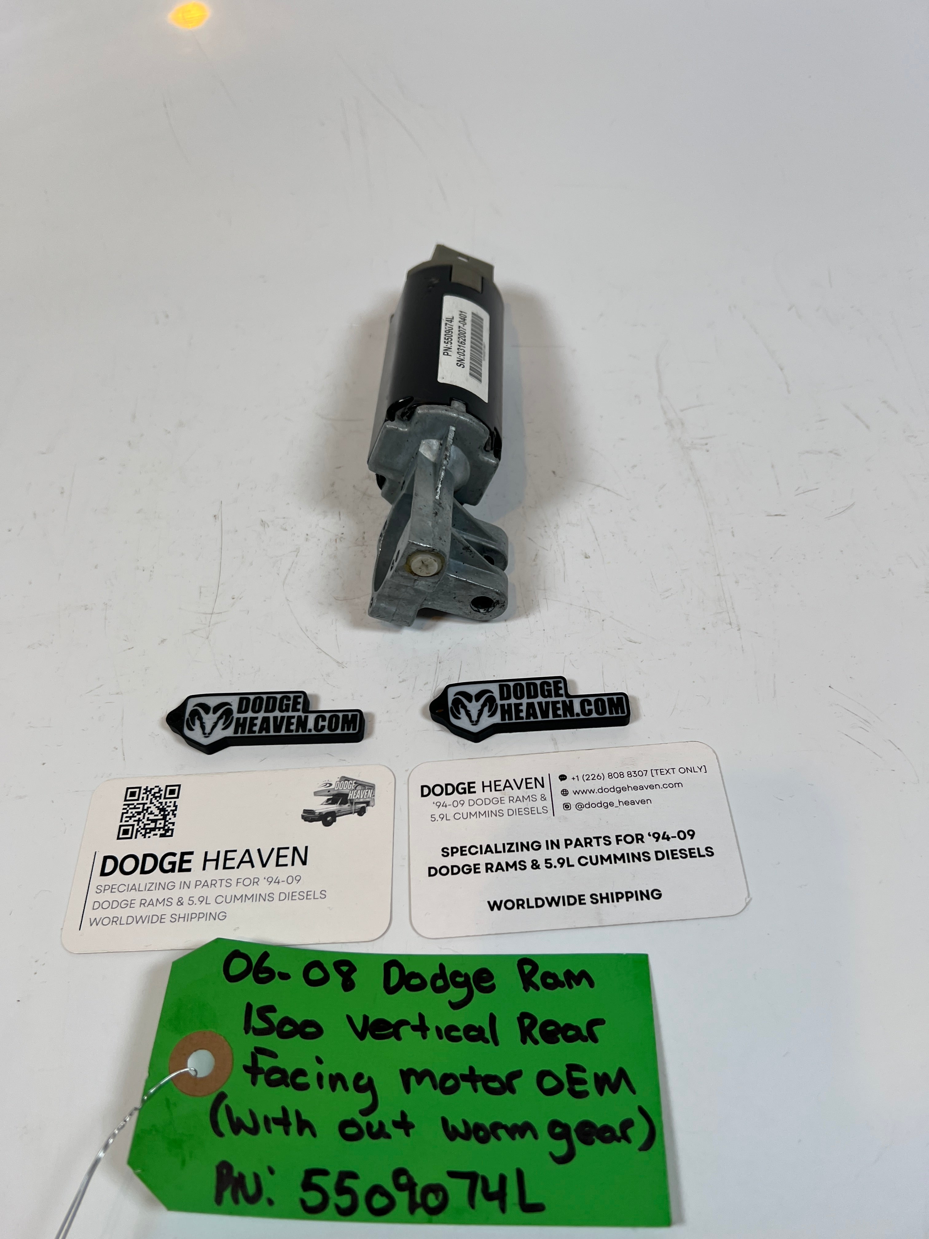 2006-2008 Dodge Ram 1500 Vertical Rear Facing Seat Motor W/O Worm Gear