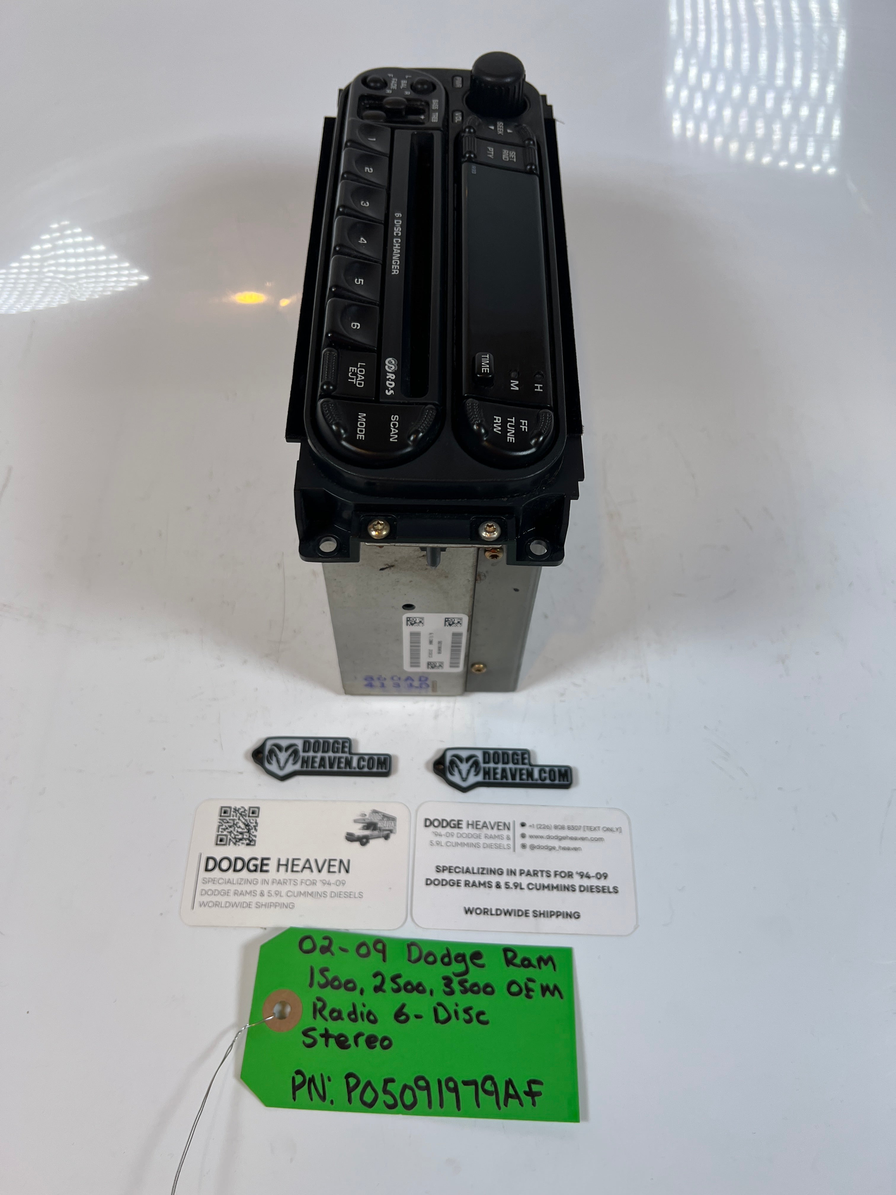 2002-2009 Dodge Ram 1500-3500 Radio 6 Disc Stereo Head Unit