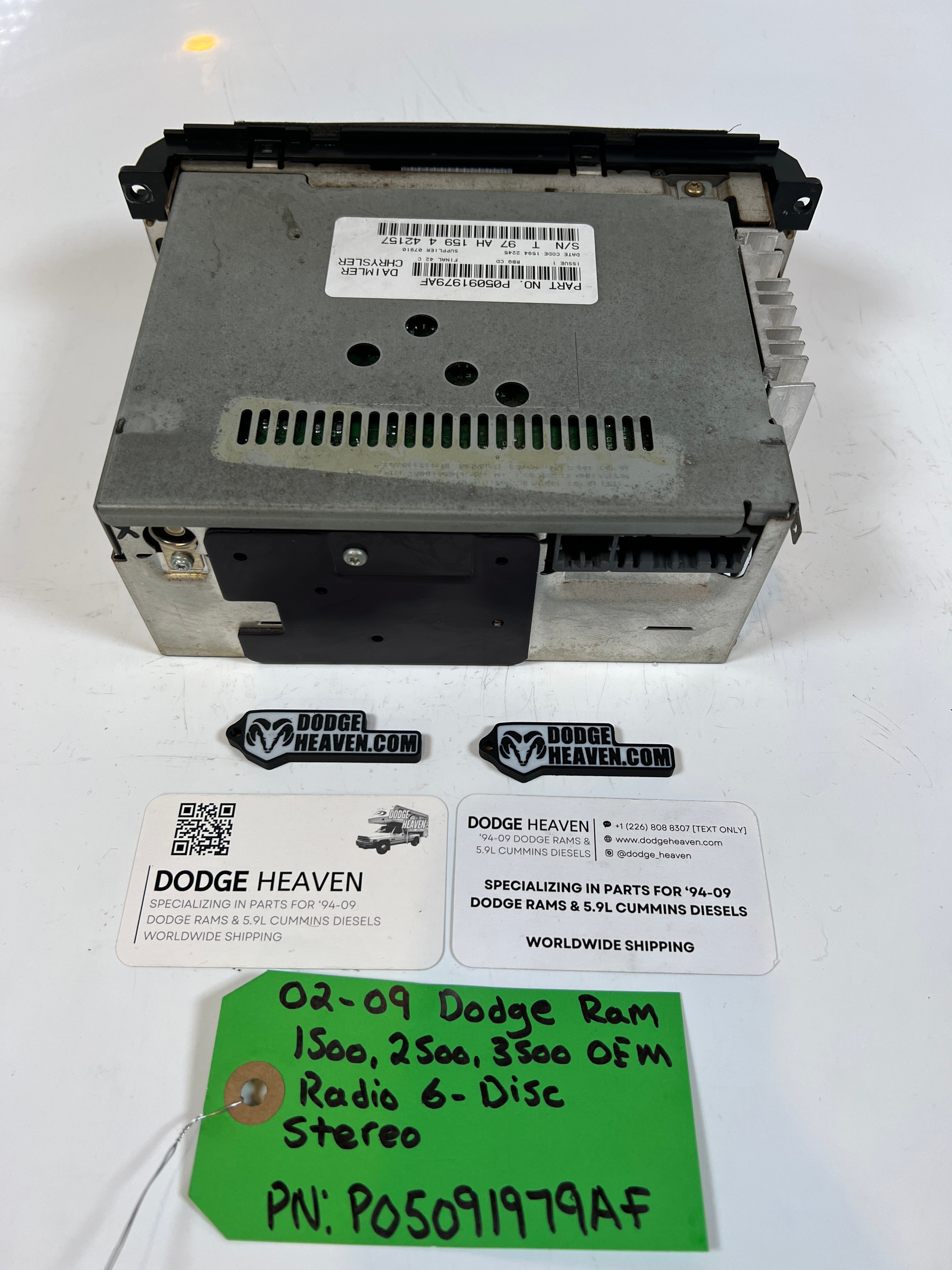 2002-2009 Dodge Ram 1500-3500 Radio 6 Disc Stereo Head Unit