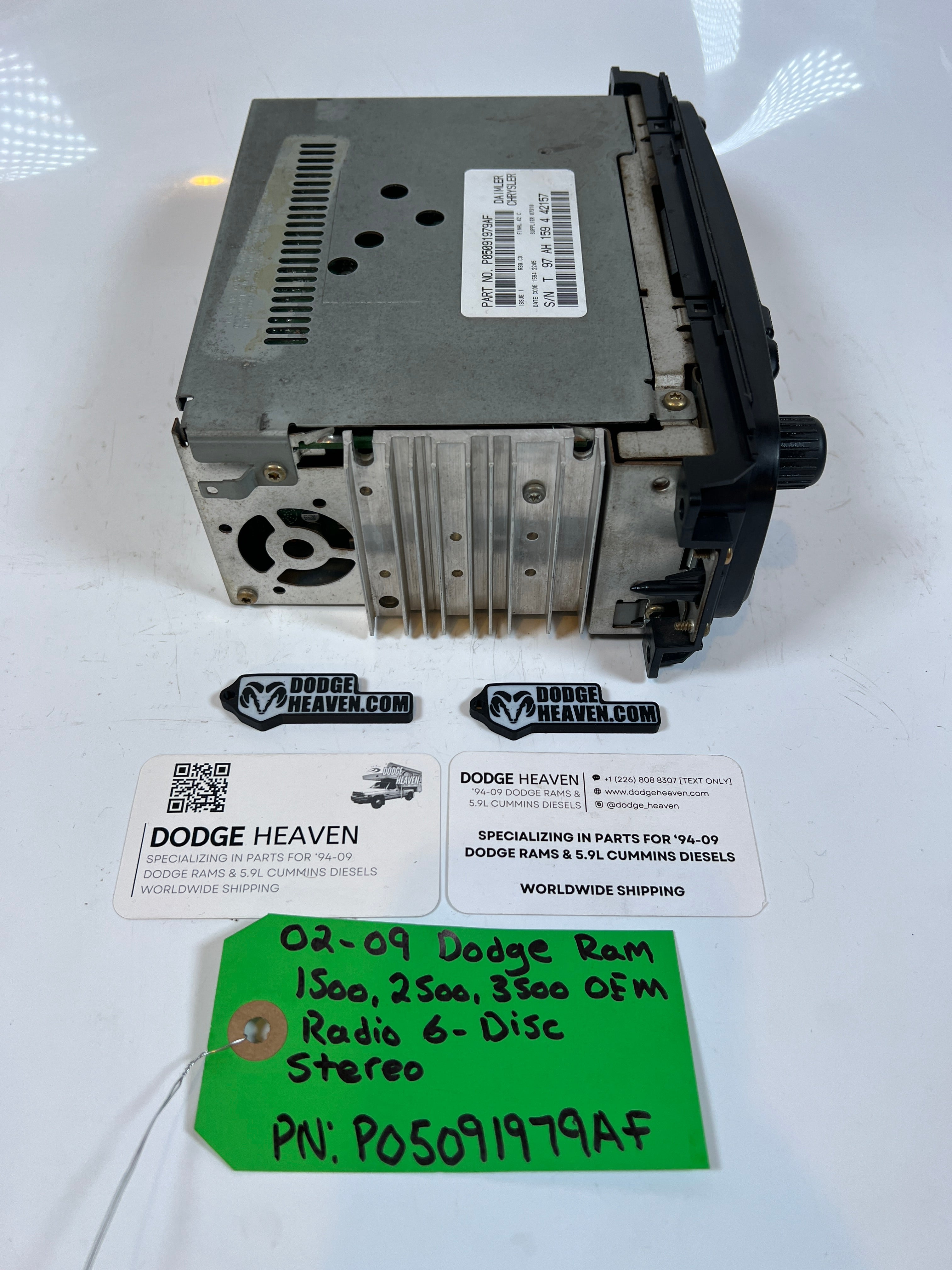 2002-2009 Dodge Ram 1500-3500 Radio 6 Disc Stereo Head Unit