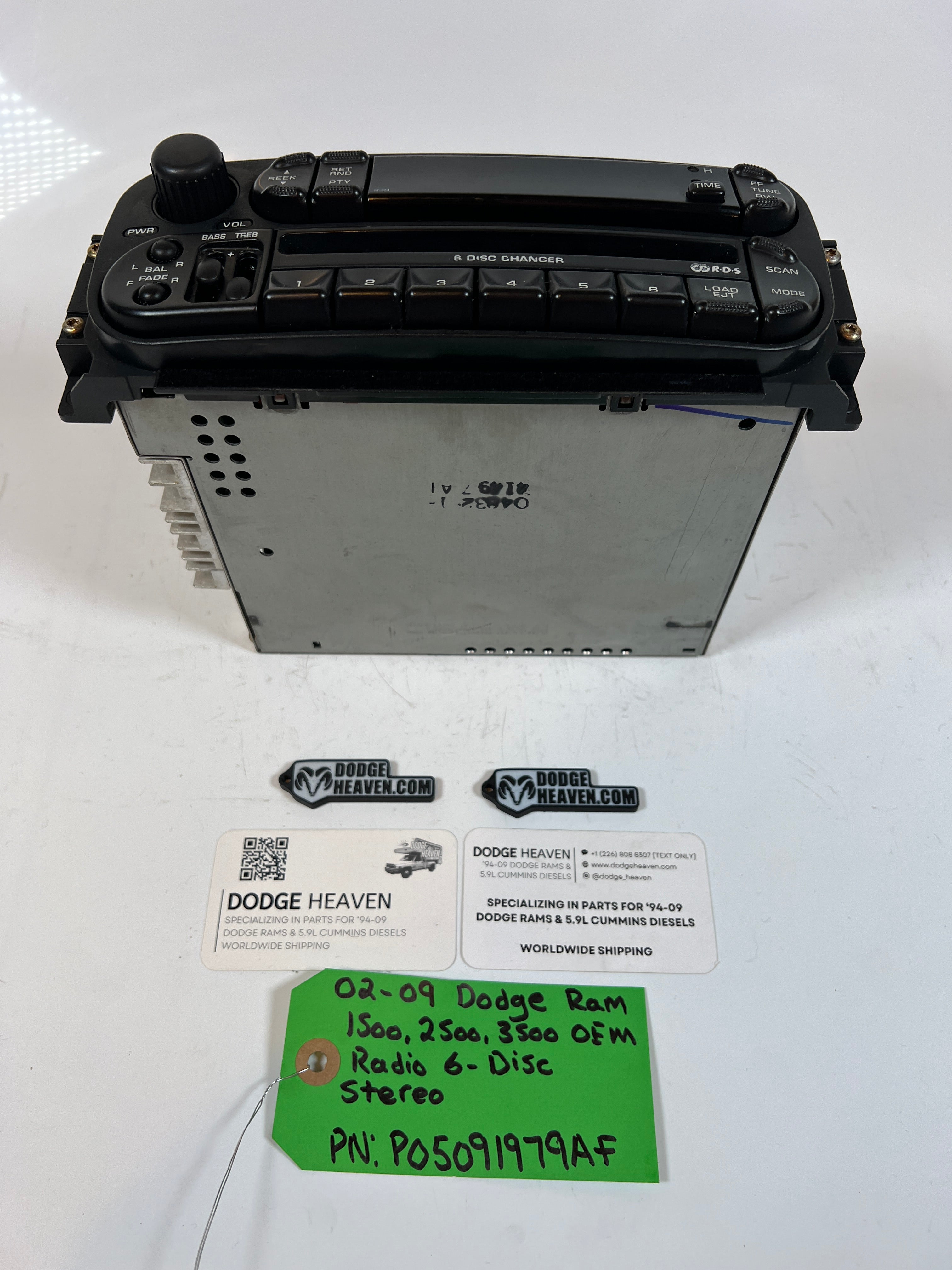 2002-2009 Dodge Ram 1500-3500 Radio 6 Disc Stereo Head Unit