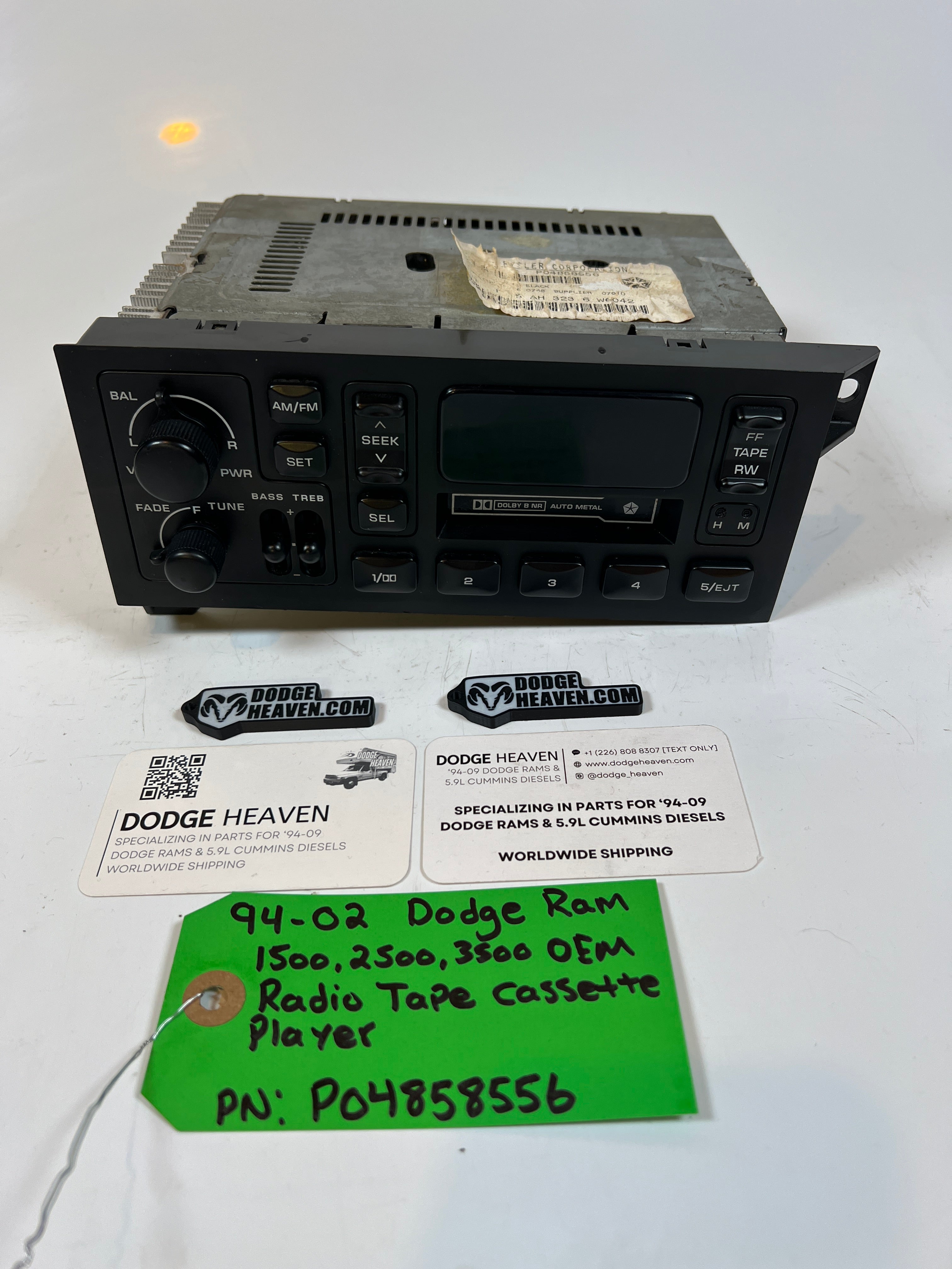1994-2002 Dodge Ram 1500-3500 Radio Tape Cassette