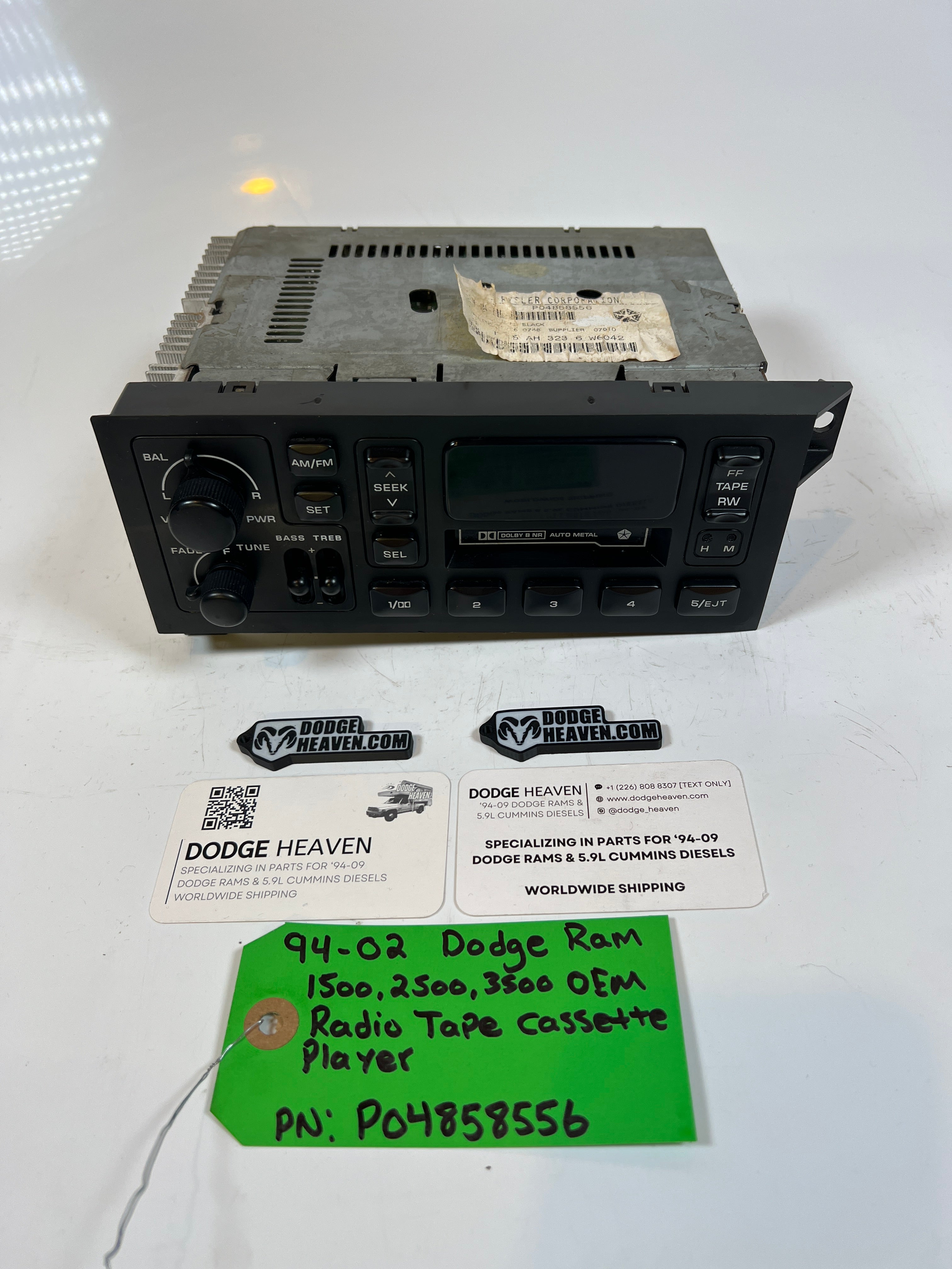 1994-2002 Dodge Ram 1500-3500 Radio Tape Cassette