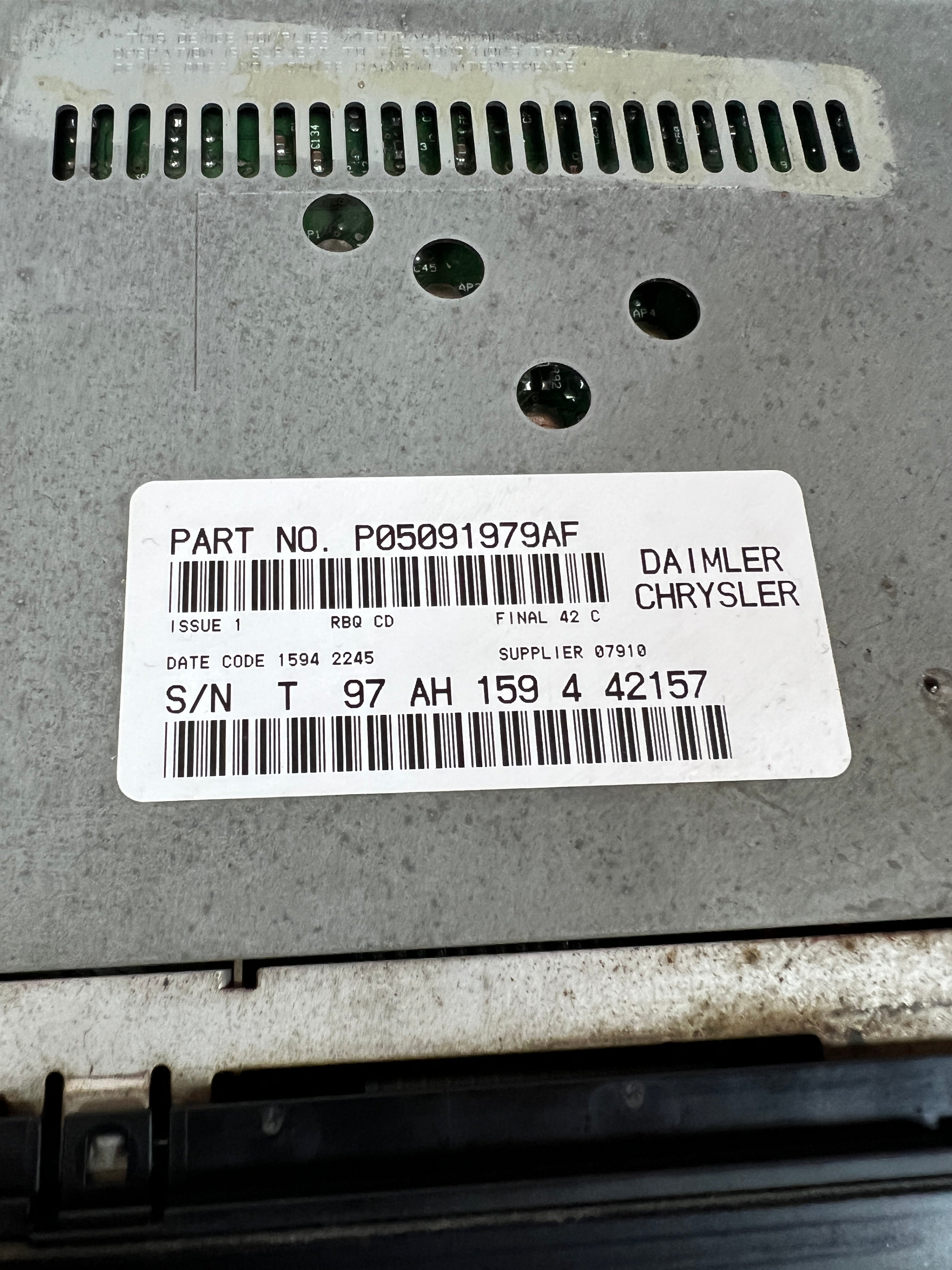 2005-2009 Dodge Ram 1500-3500 Radio 6 Disc MP3 Head Unit