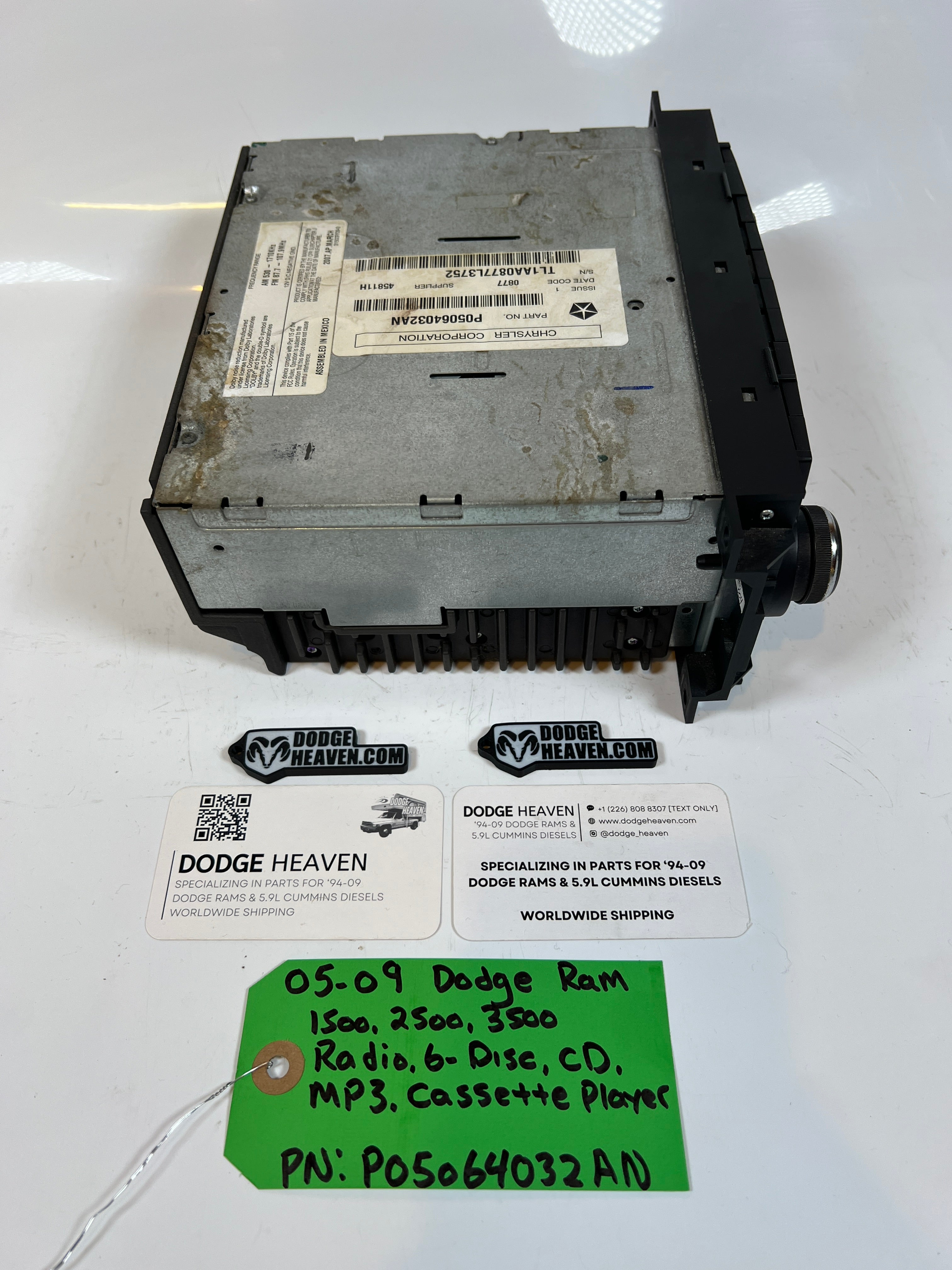 2005-2009 Dodge Ram 1500-3500 Radio 6 Disc MP3 Head Unit