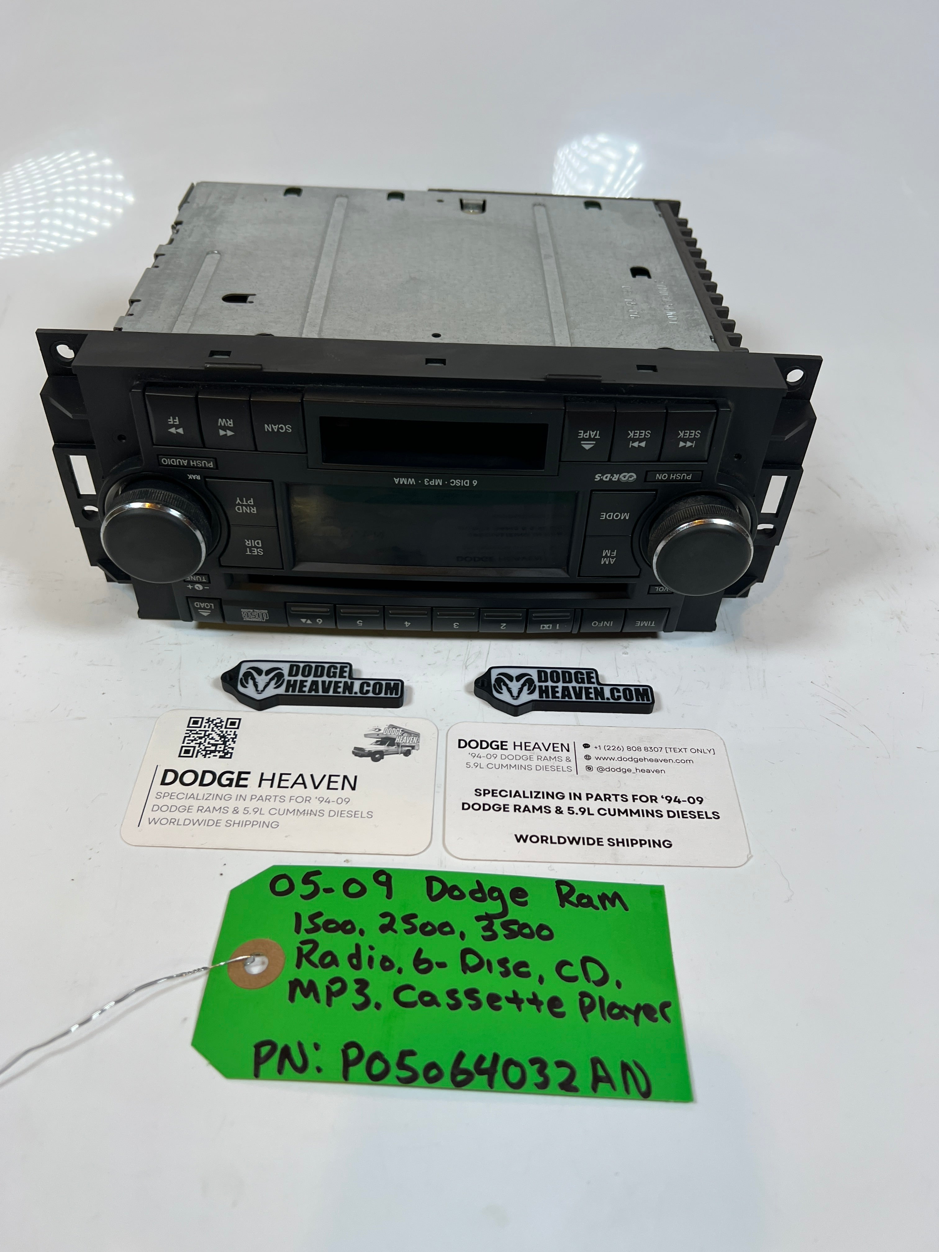 2005-2009 Dodge Ram 1500-3500 Radio 6 Disc MP3 Head Unit