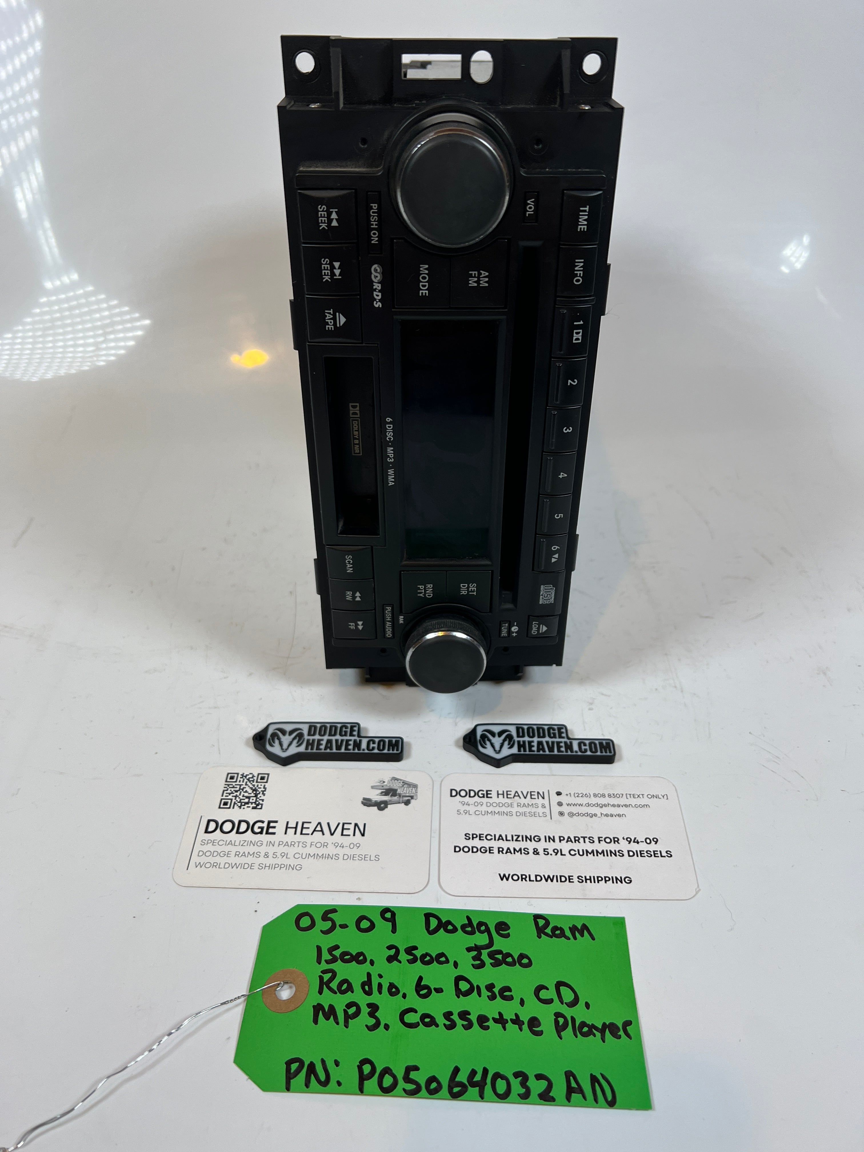 2005-2009 Dodge Ram 1500-3500 Radio 6 Disc MP3 Head Unit