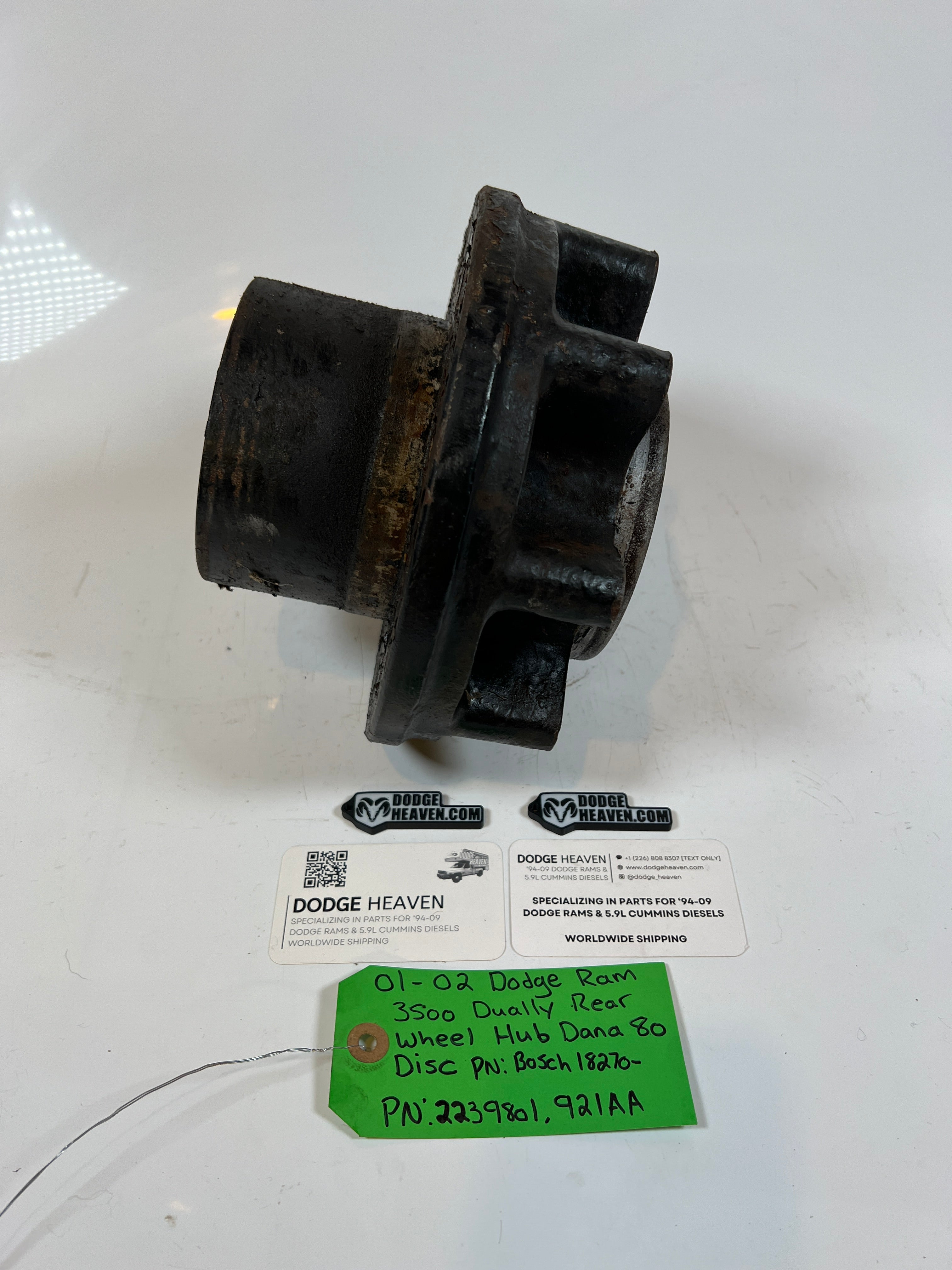 2001-2002 Dodge Ram 3500 Dually Rear Wheel Hub Dana 80 Disc