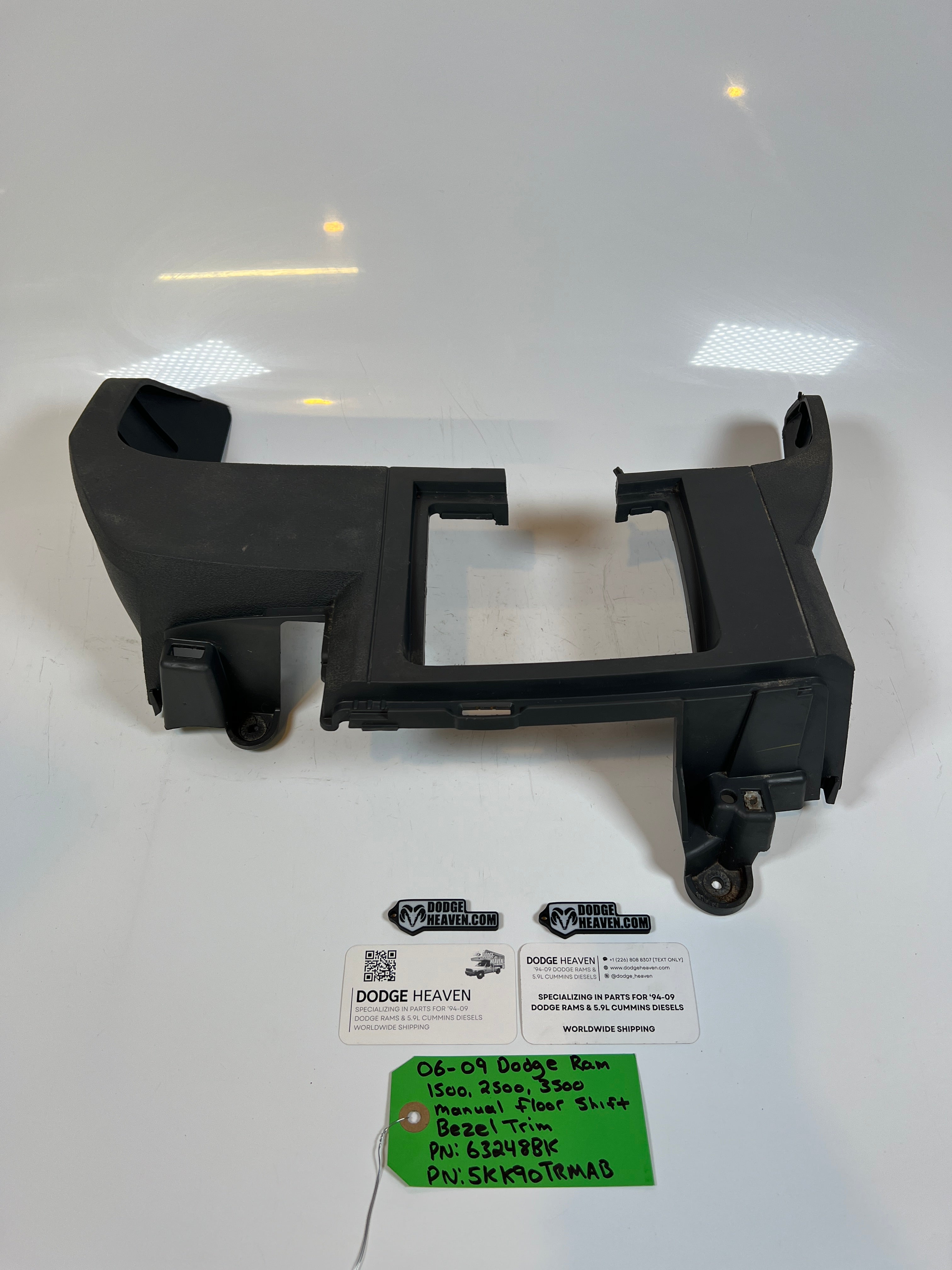 2006-2009 Dodge Ram 1500-3500 Manual Floor Shift Trim Bezel Light Grey