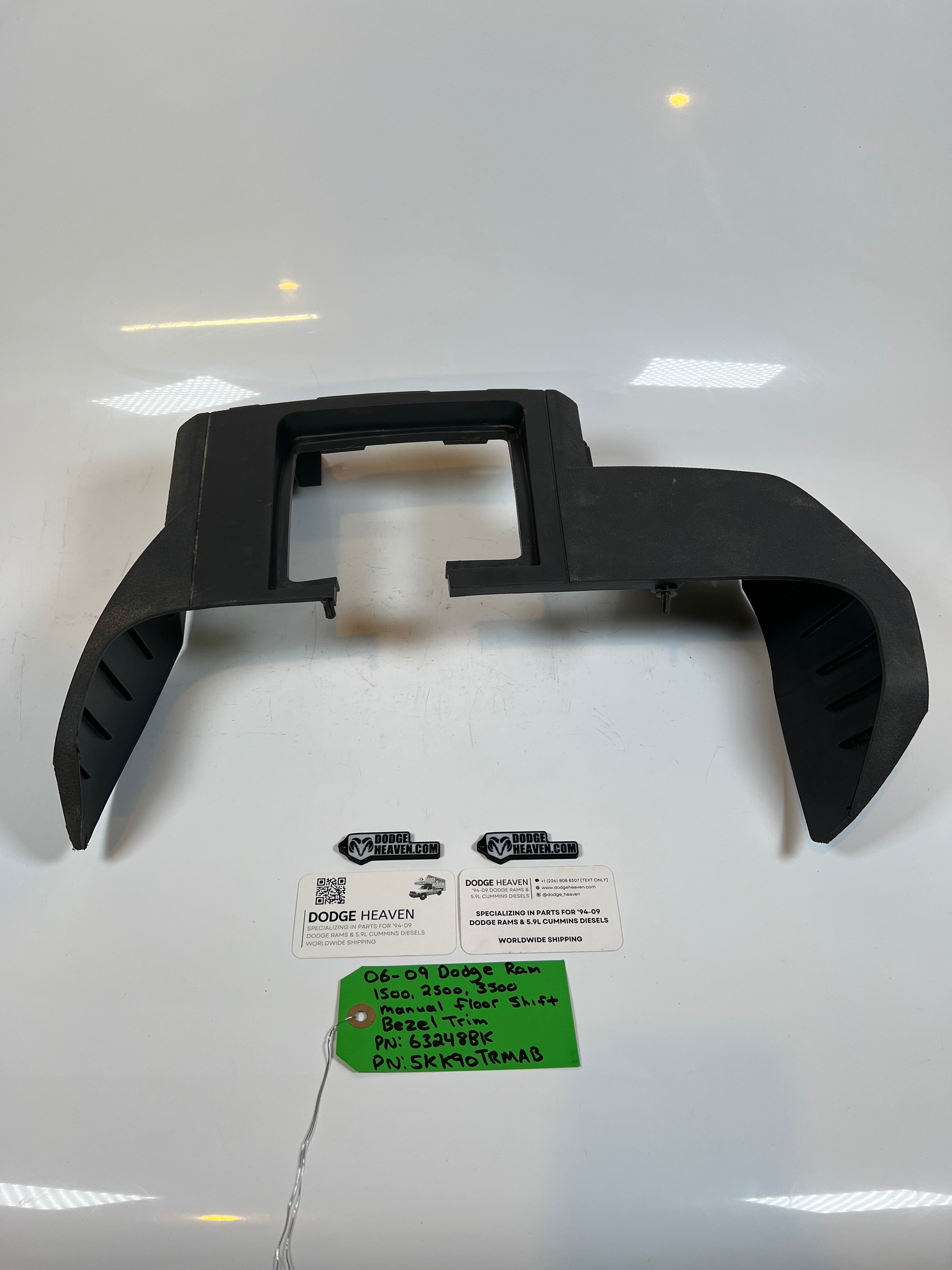 2006-2009 Dodge Ram 1500-3500 Manual Floor Shift Trim Bezel Light Grey