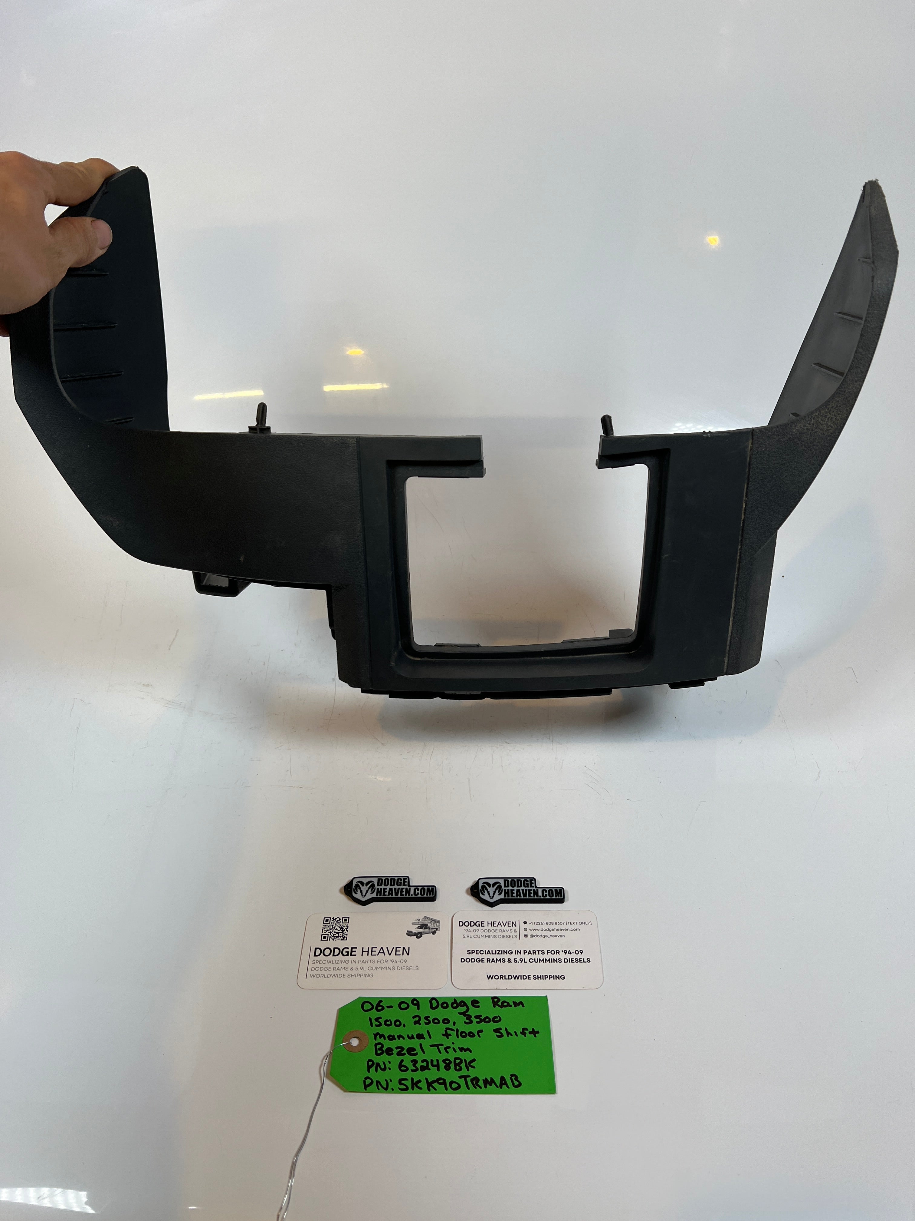 2006-2009 Dodge Ram 1500-3500 Manual Floor Shift Trim Bezel Light Grey