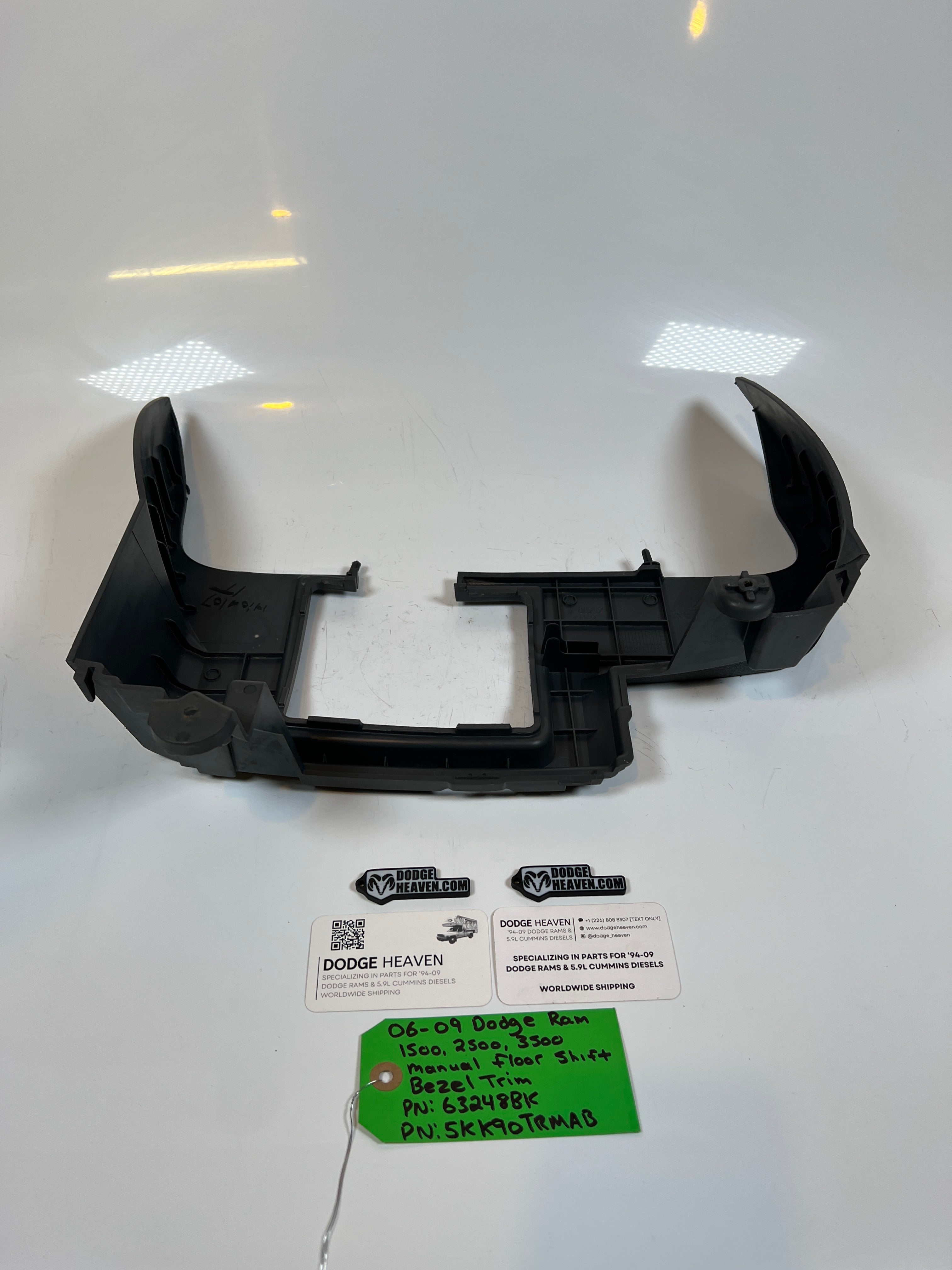 2006-2009 Dodge Ram 1500-3500 Manual Floor Shift Trim Bezel Light Grey