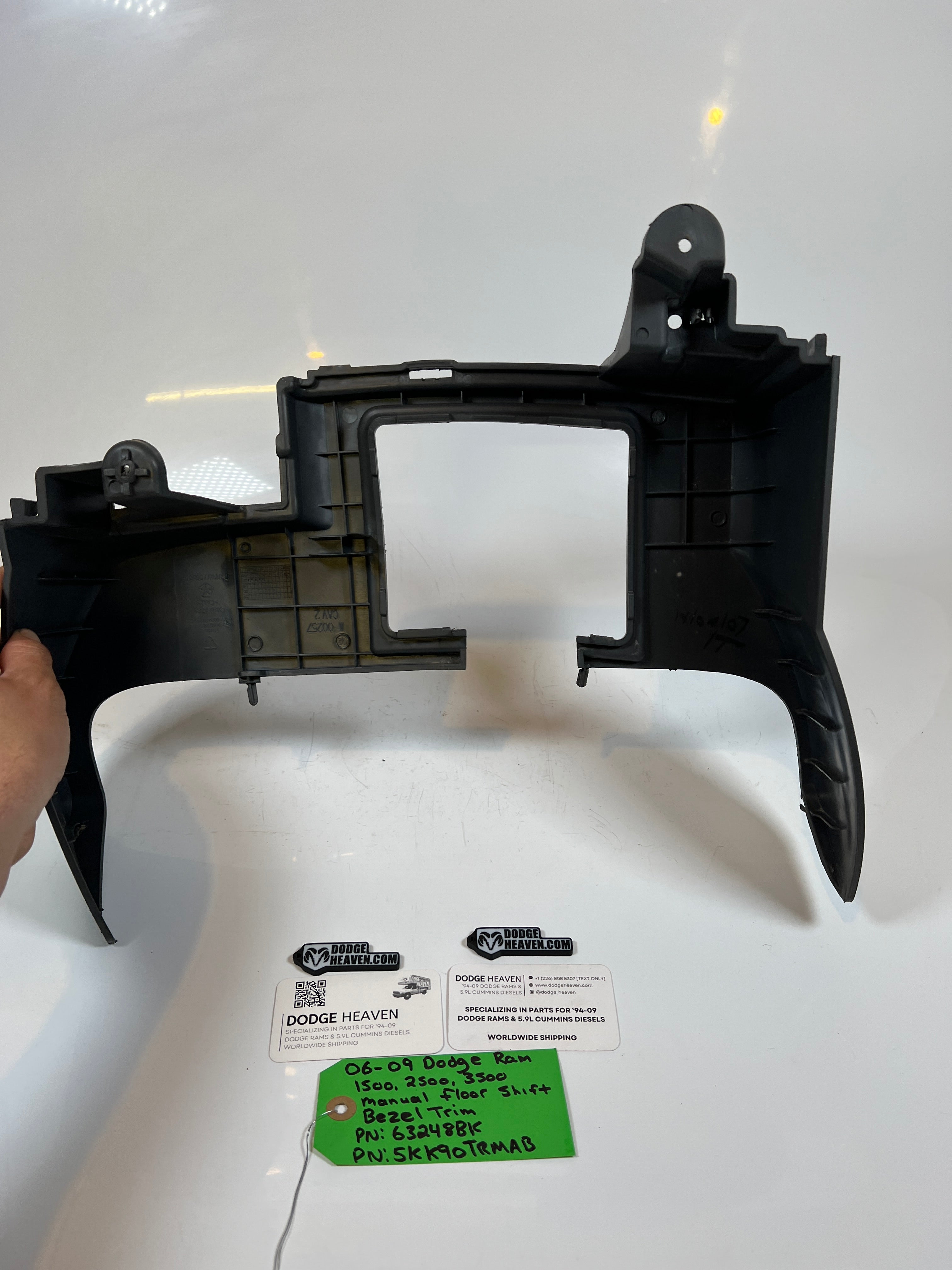 2006-2009 Dodge Ram 1500-3500 Manual Floor Shift Trim Bezel Light Grey