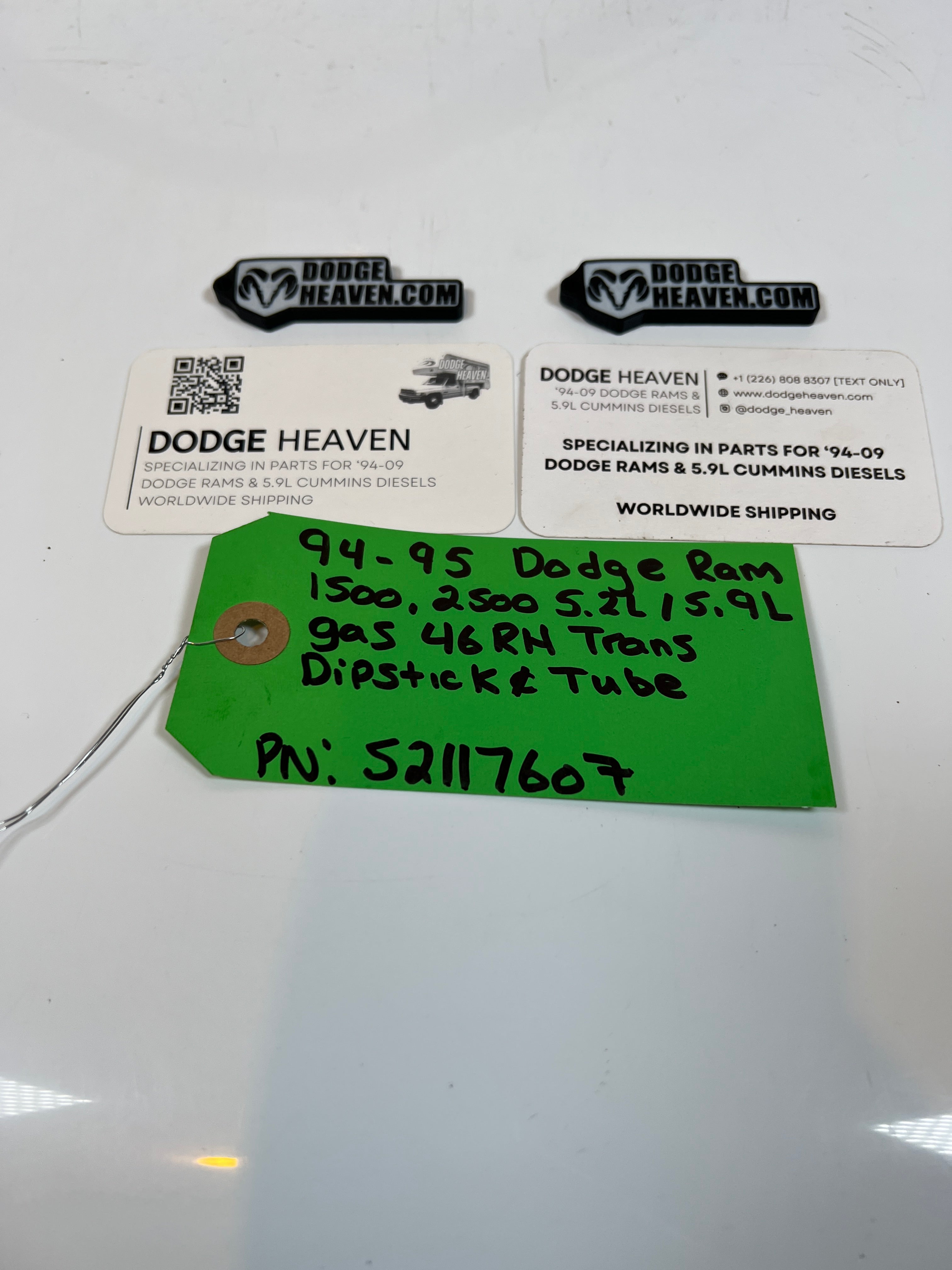 1994-1995 Dodge Ram 1500 2500 5.2L / 5.9L Gas 46RH Dipstick & Tube