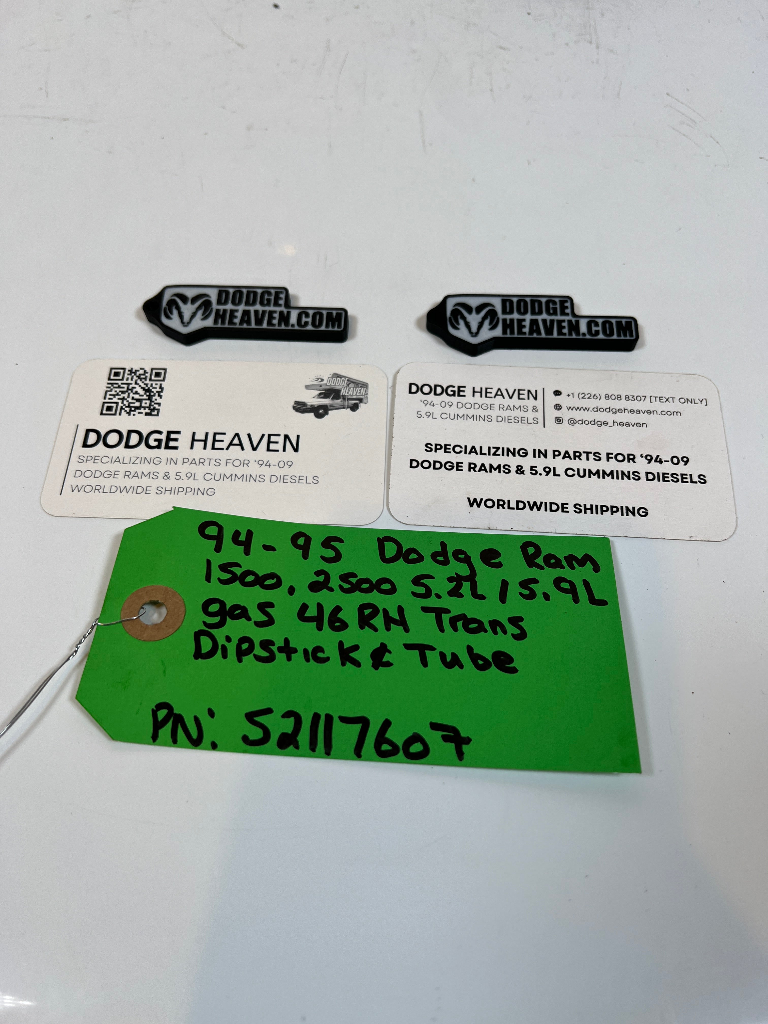 1994-1995 Dodge Ram 1500 2500 5.2L / 5.9L Gas 46RH Dipstick & Tube