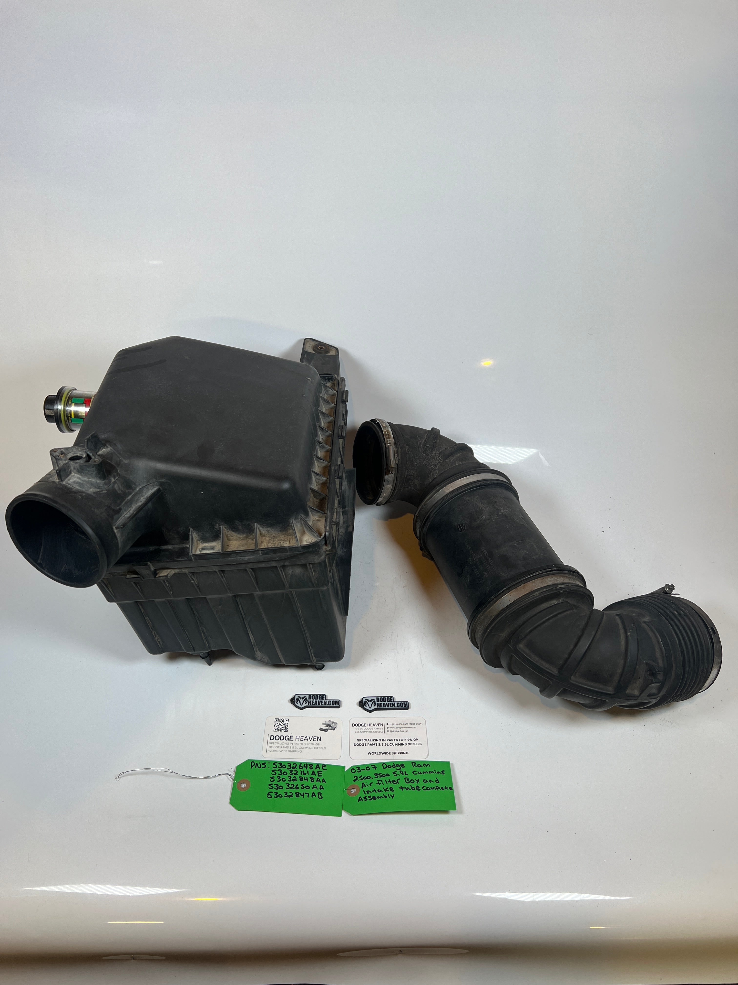 2003-2007 Dodge Ram 5.9L Cummins Air Filter box & Intake Tube Assembly