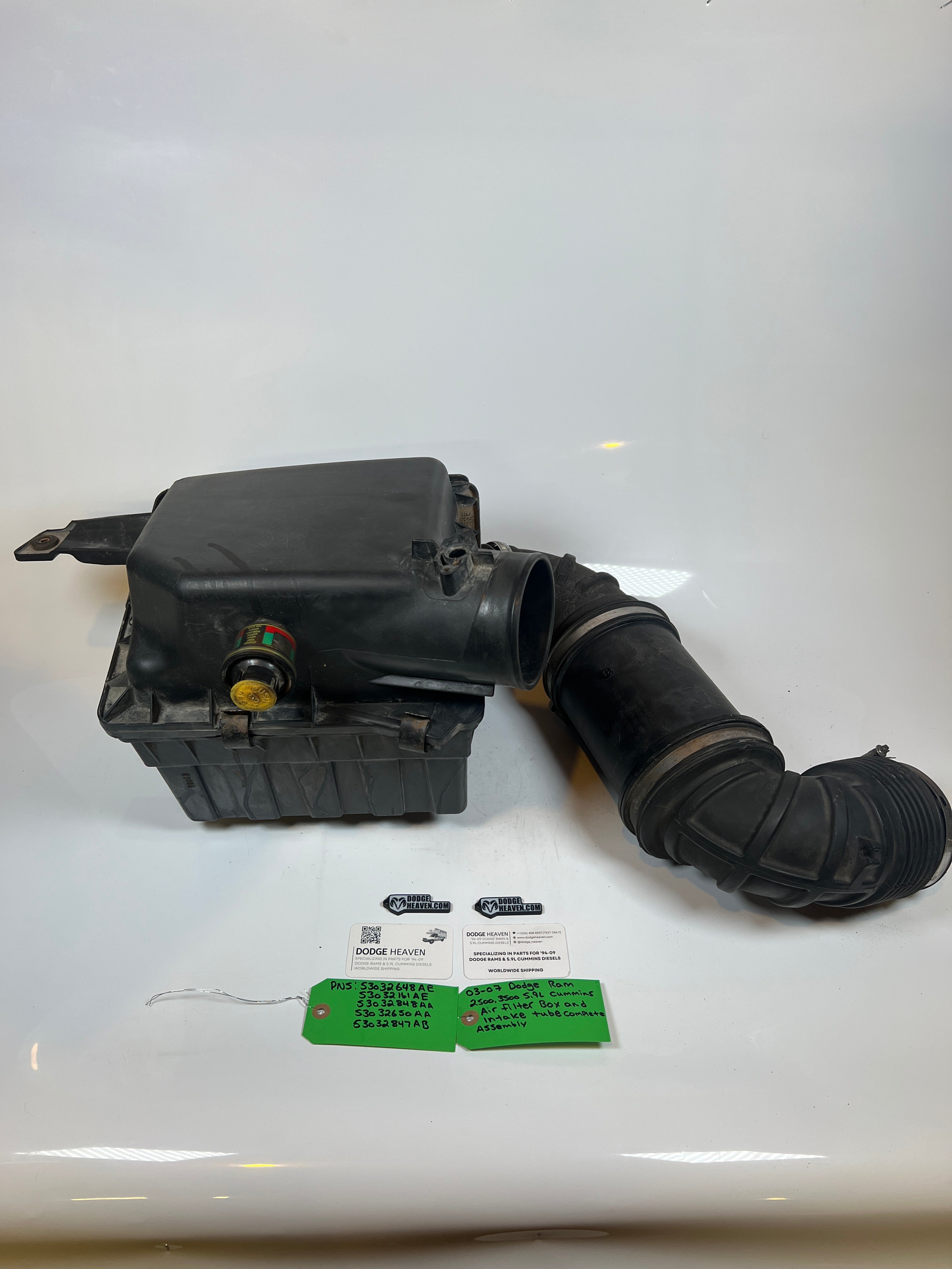 2003-2007 Dodge Ram 5.9L Cummins Air Filter box & Intake Tube Assembly