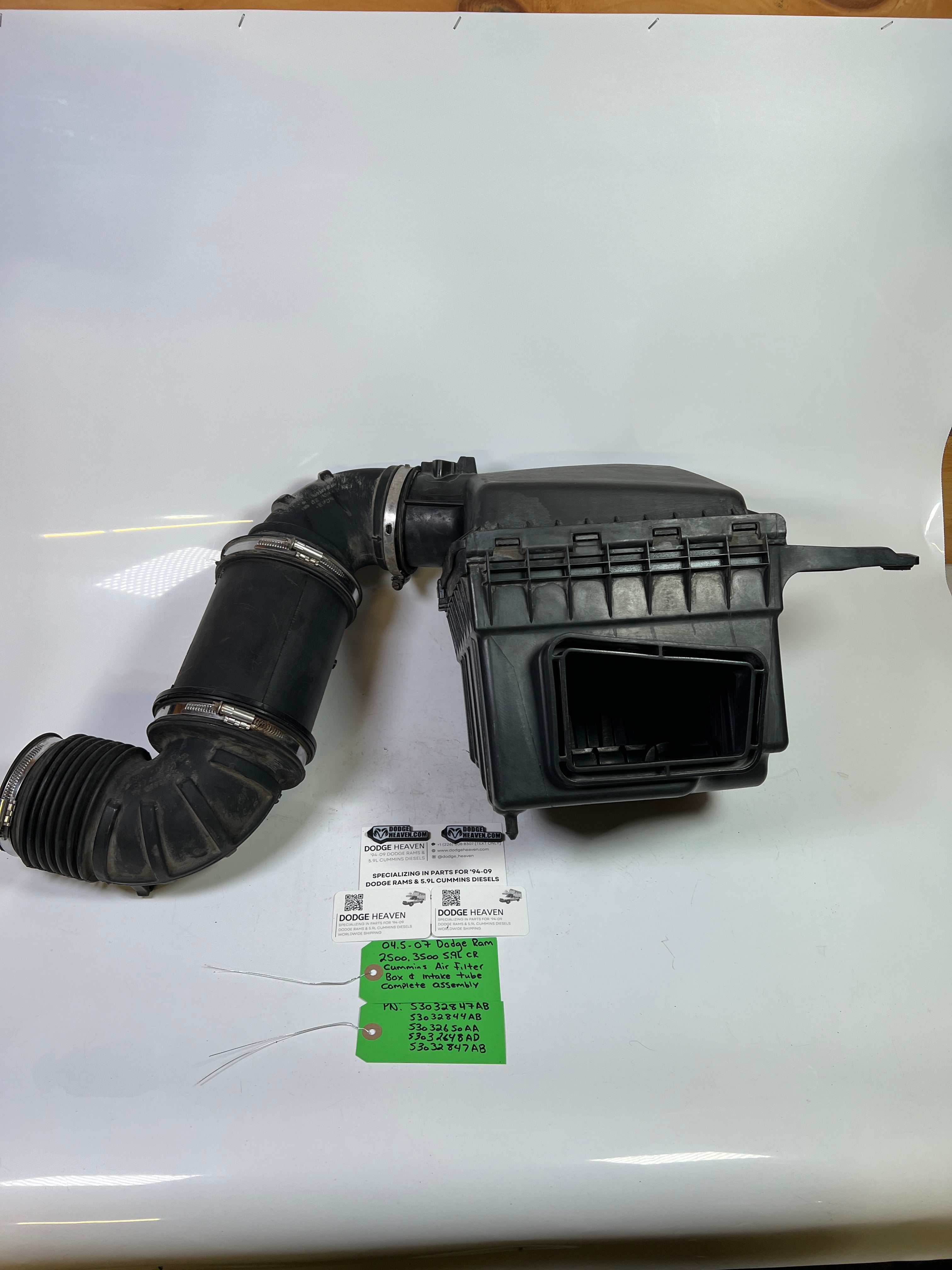 2004.5-2007 Dodge Ram 5.9L Cummins Air Filter box & Intake Tube Assembly