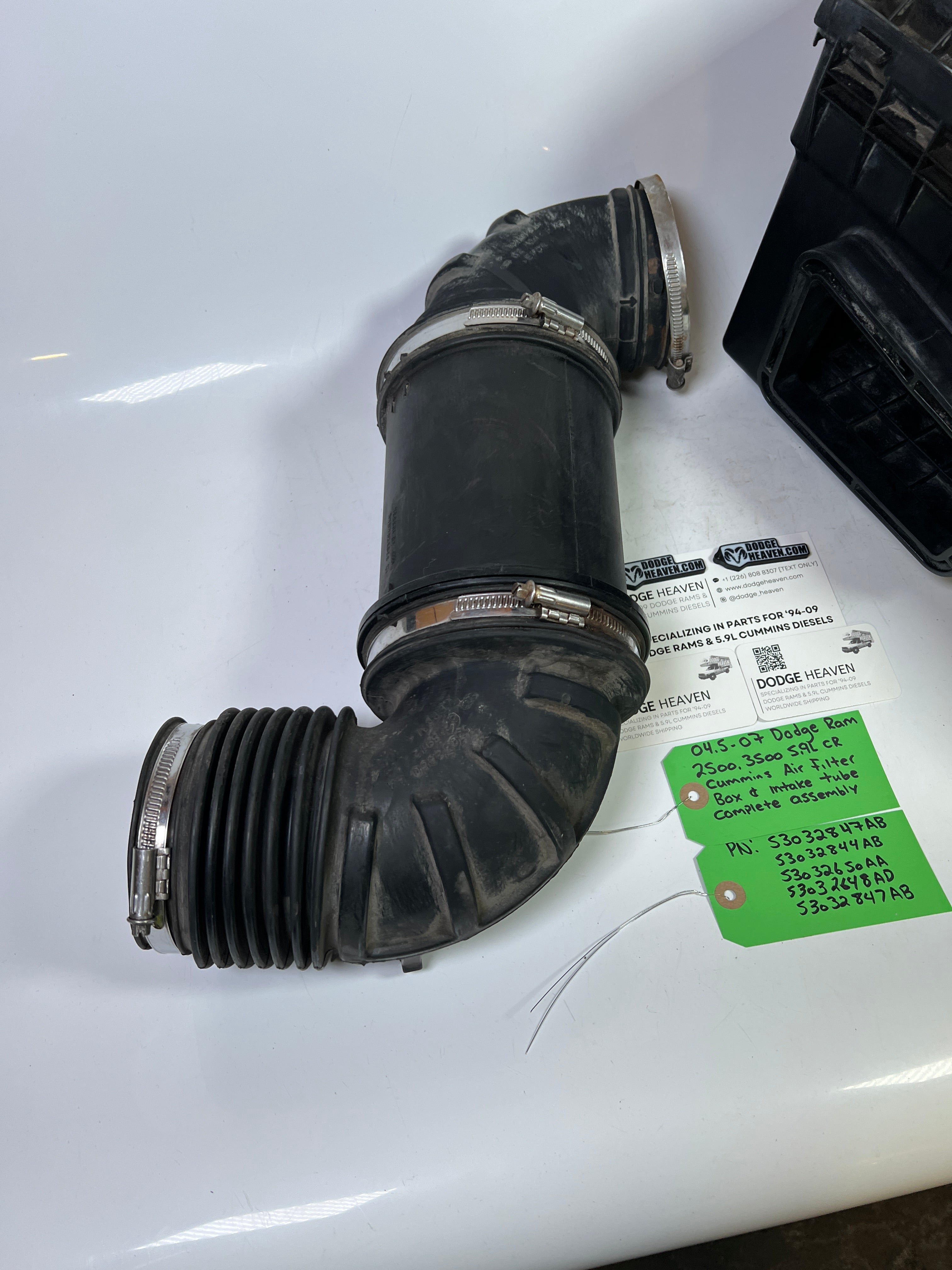 2004.5-2007 Dodge Ram 5.9L Cummins Air Filter box & Intake Tube Assembly