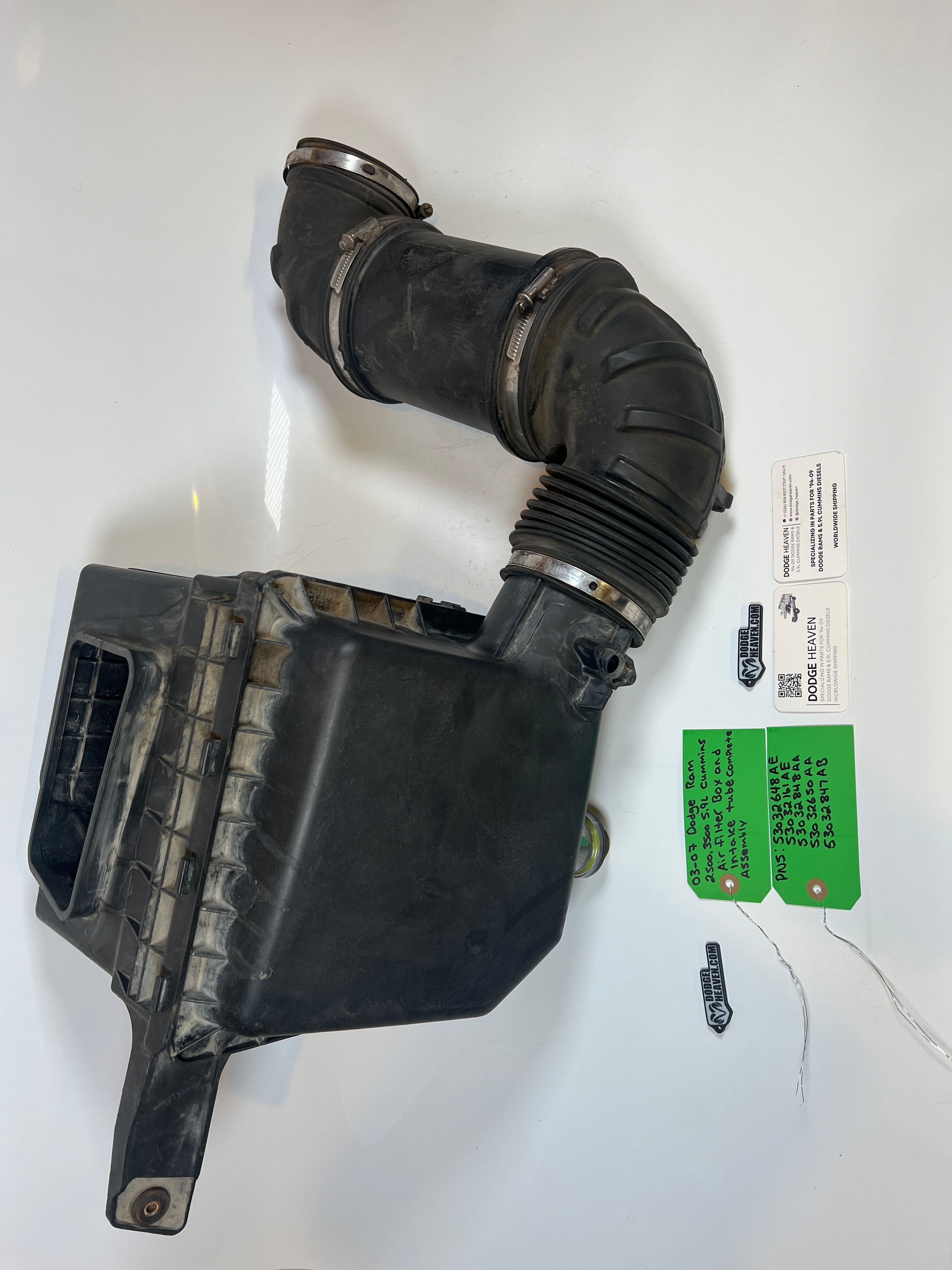 2003-2007 Dodge Ram 5.9L Cummins Air Filter box & Intake Tube Assembly