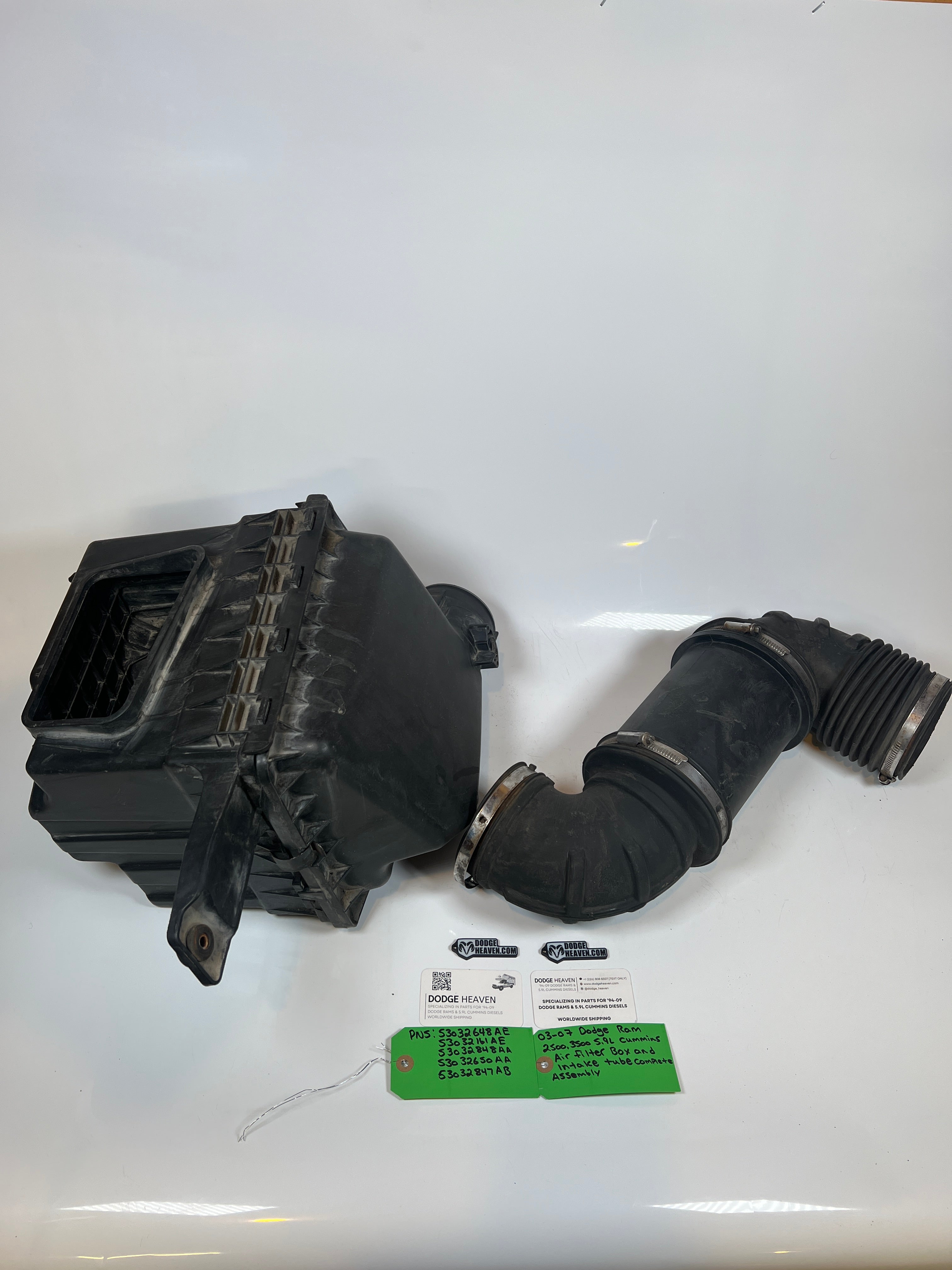 2003-2007 Dodge Ram 5.9L Cummins Air Filter box & Intake Tube Assembly