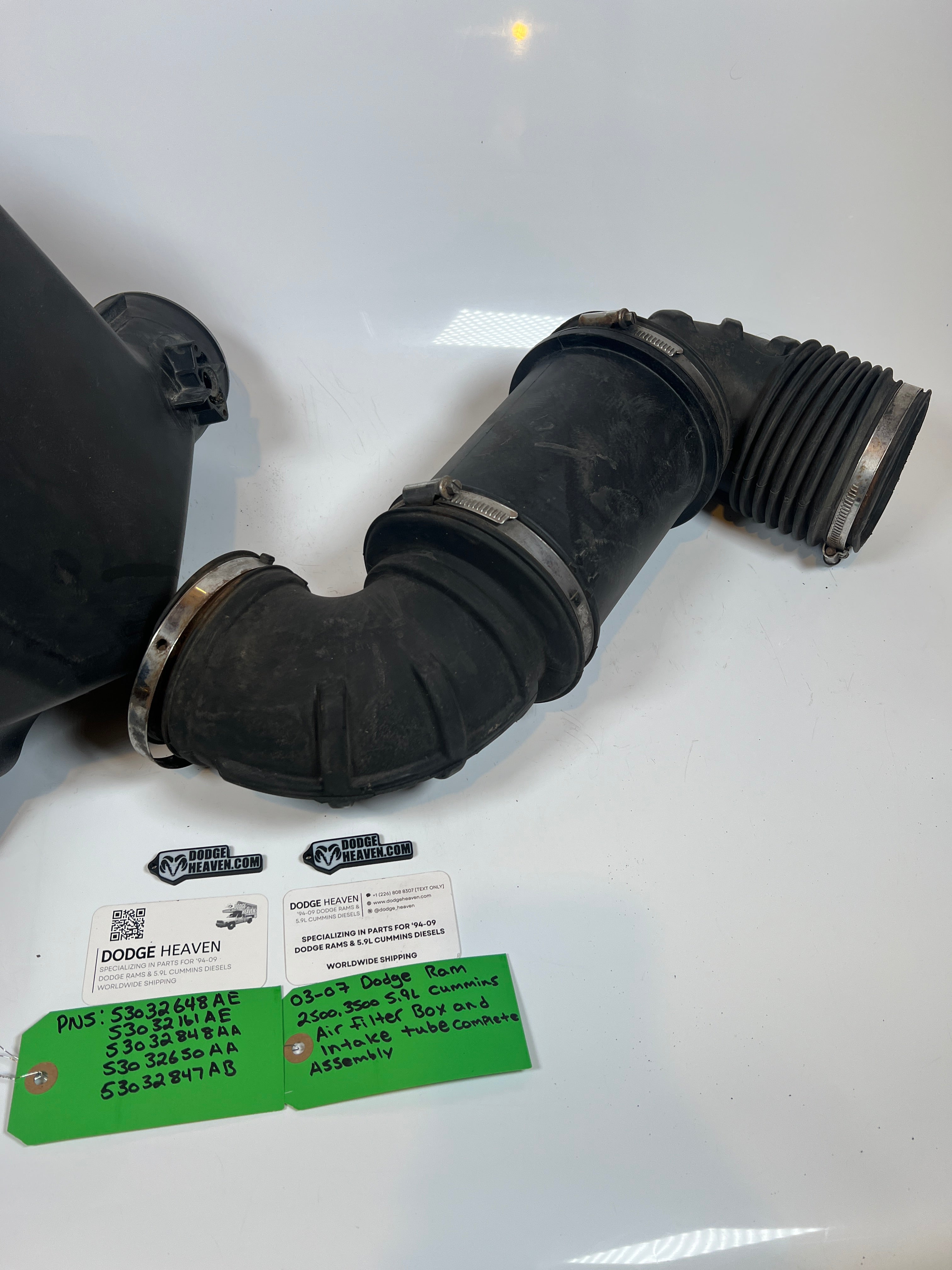 2003-2007 Dodge Ram 5.9L Cummins Air Filter box & Intake Tube Assembly