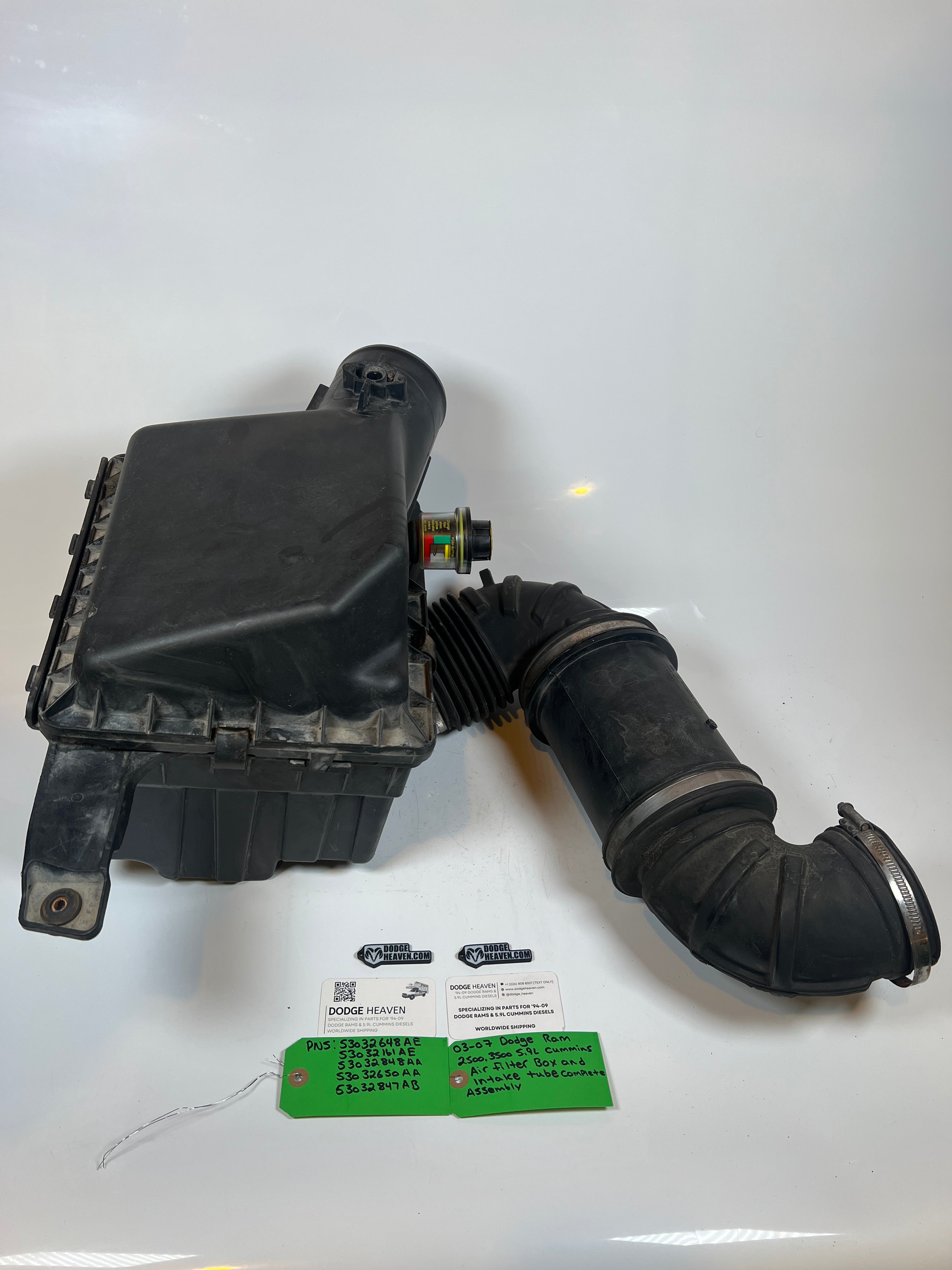 2003-2007 Dodge Ram 5.9L Cummins Air Filter box & Intake Tube Assembly