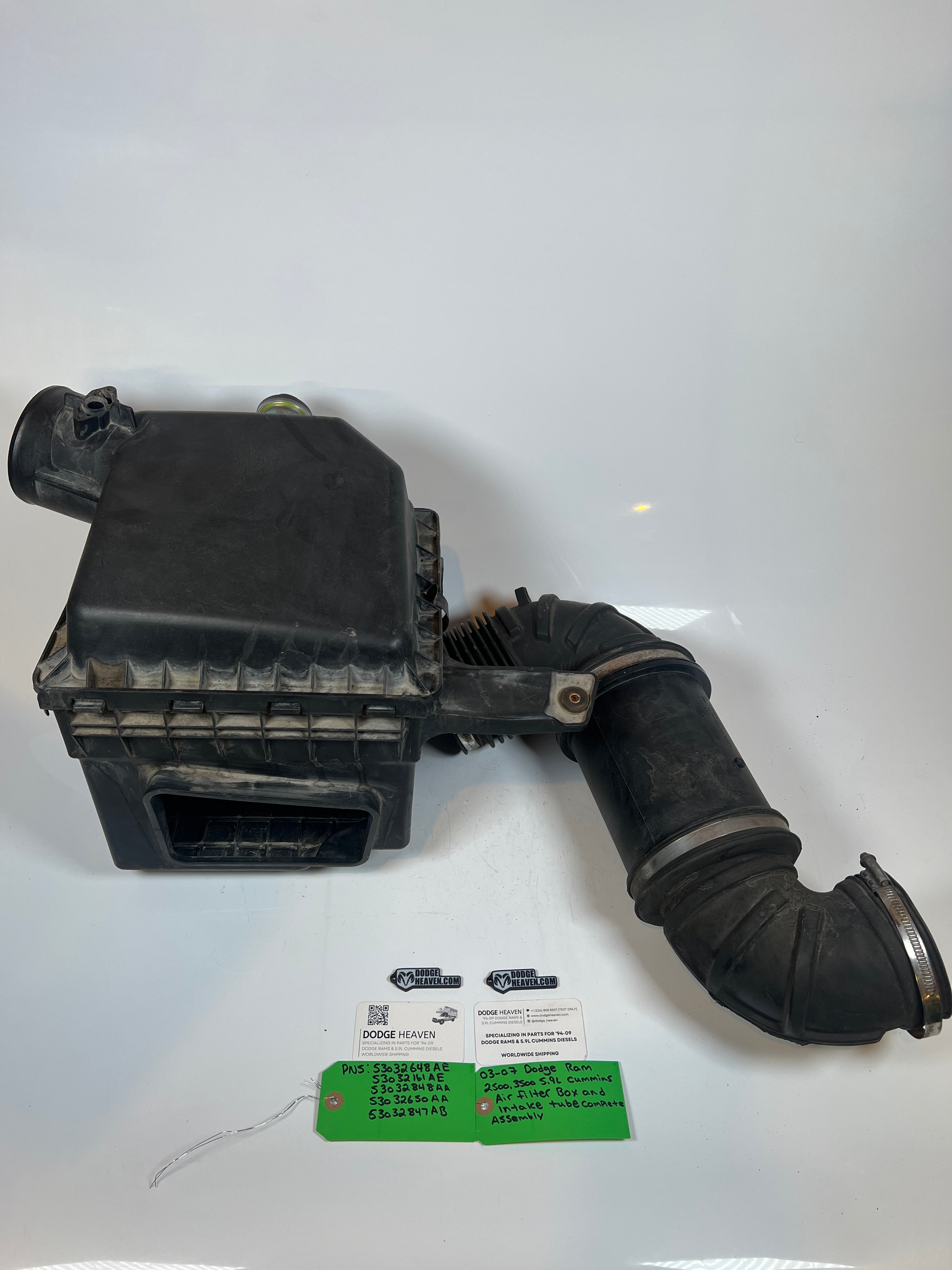 2003-2007 Dodge Ram 5.9L Cummins Air Filter box & Intake Tube Assembly