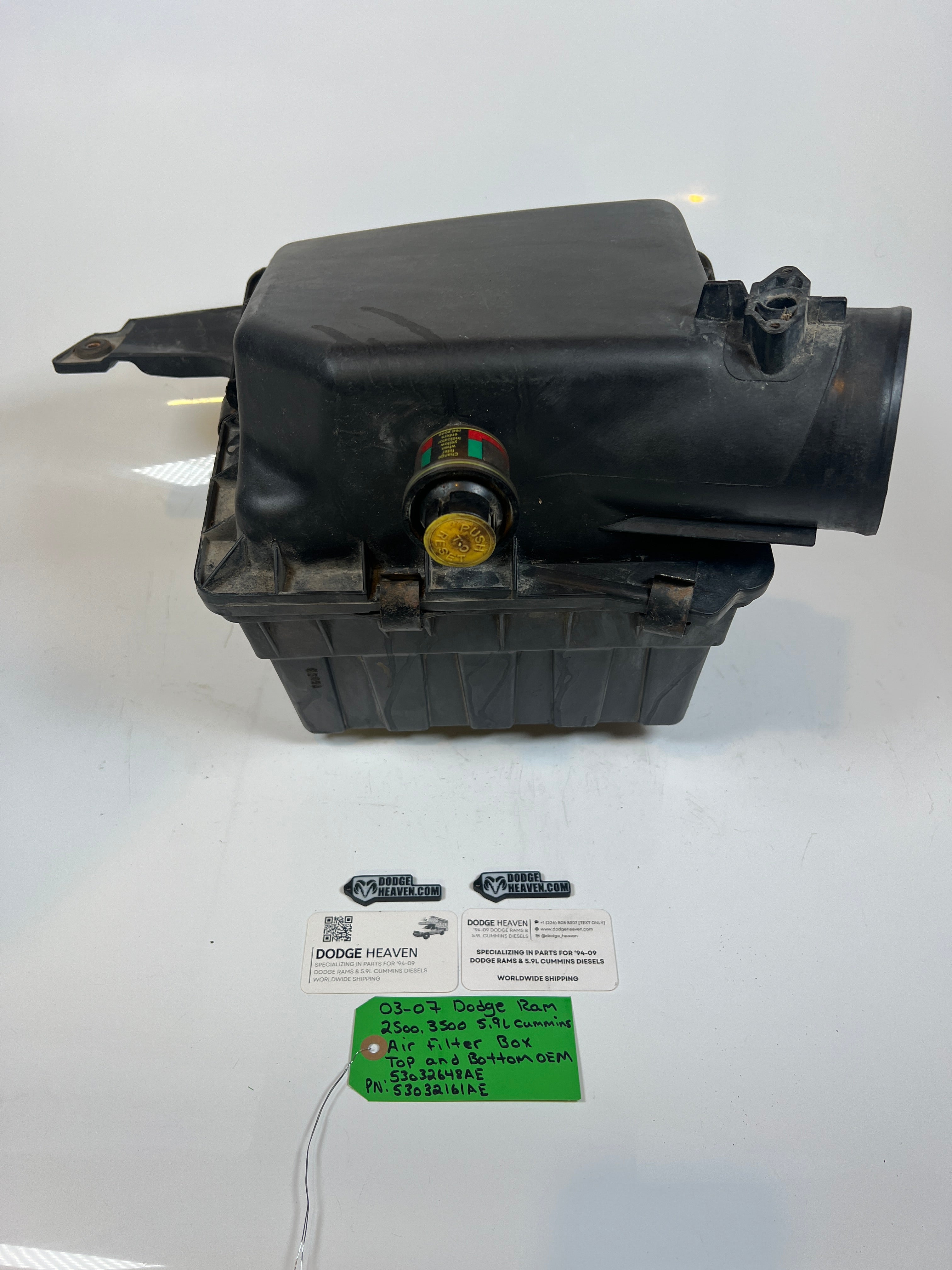 2003-2007 Dodge Ram 2500 3500 5.9L Cummins Air Filter Box Top & Bottom