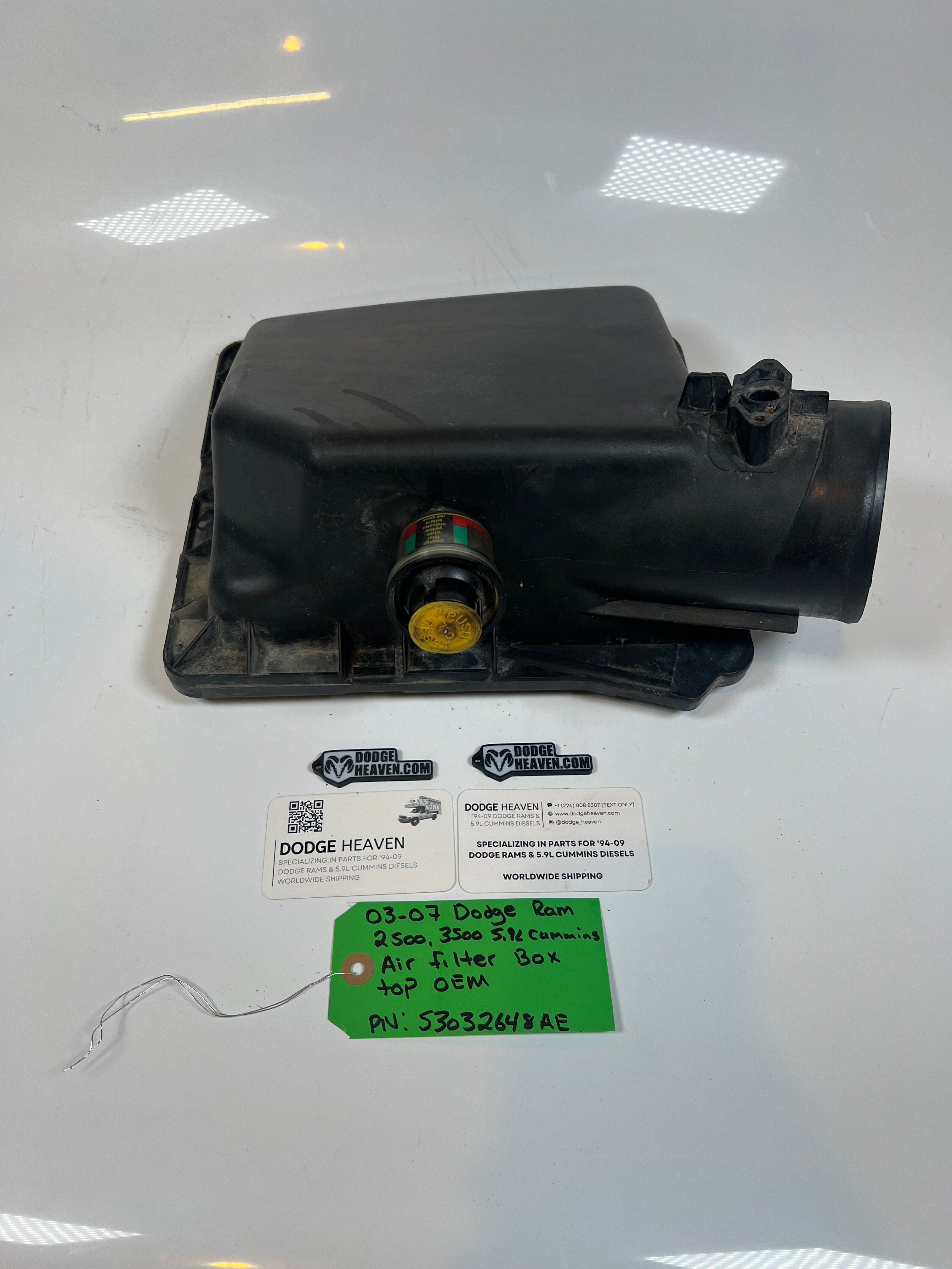 2003-2007 Dodge Ram 2500 3500 5.9L Cummins Air Filter Box Top