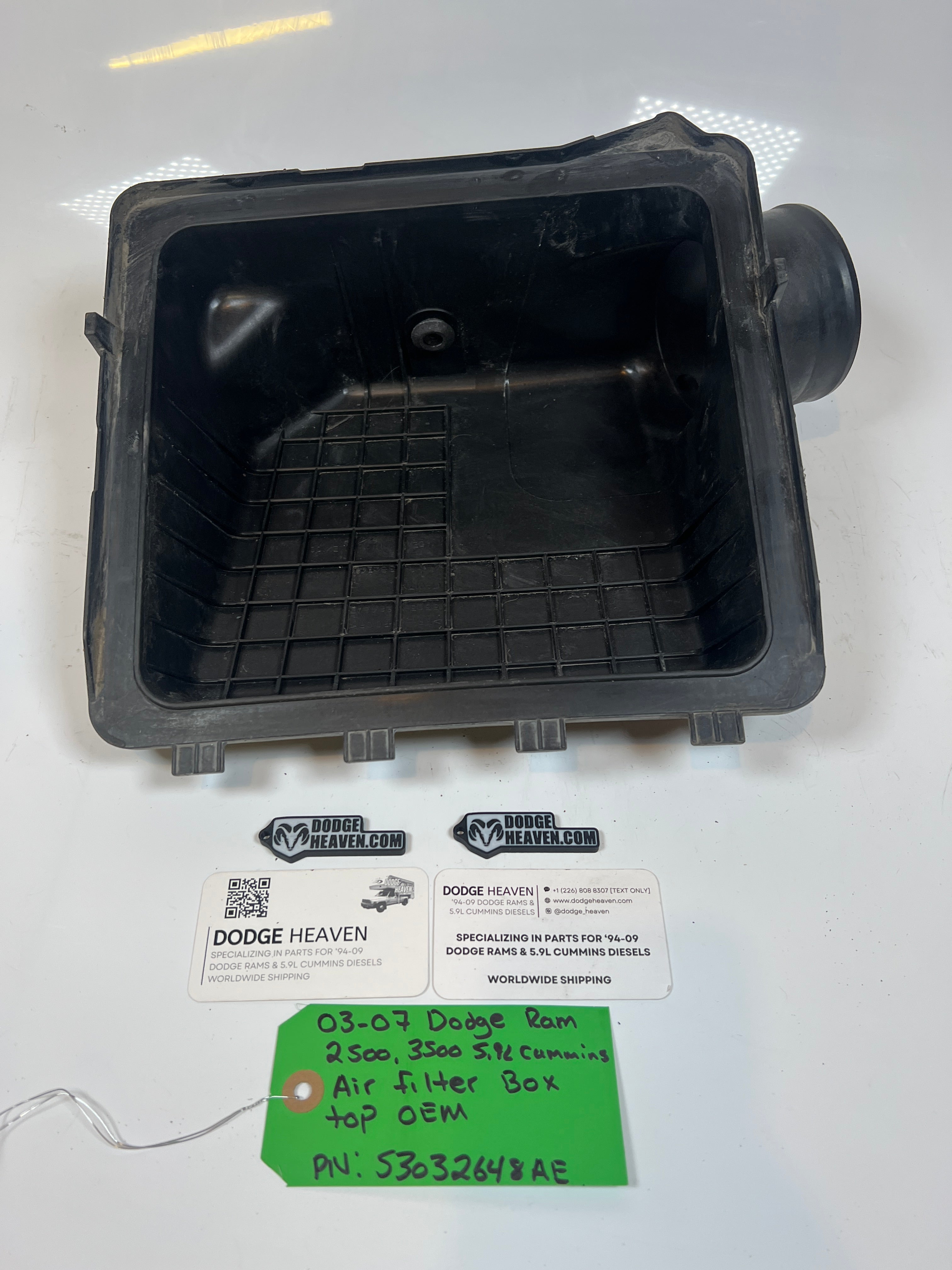 2003-2007 Dodge Ram 2500 3500 5.9L Cummins Air Filter Box Top