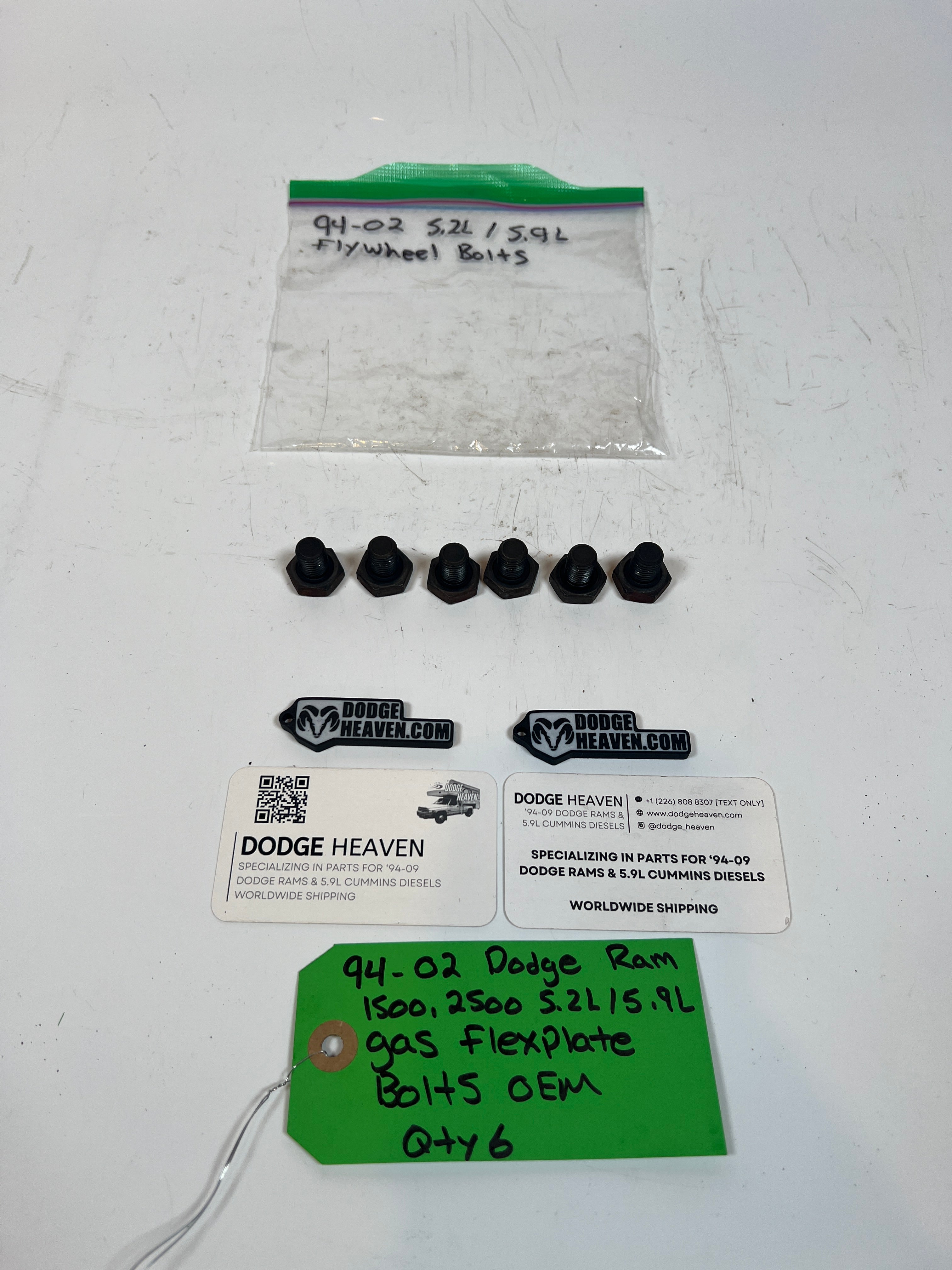 1994-2002 Dodge Ram 1500 2500 5.2L / 5.9L Gas magnum Flex Plate Bolts Qty 6