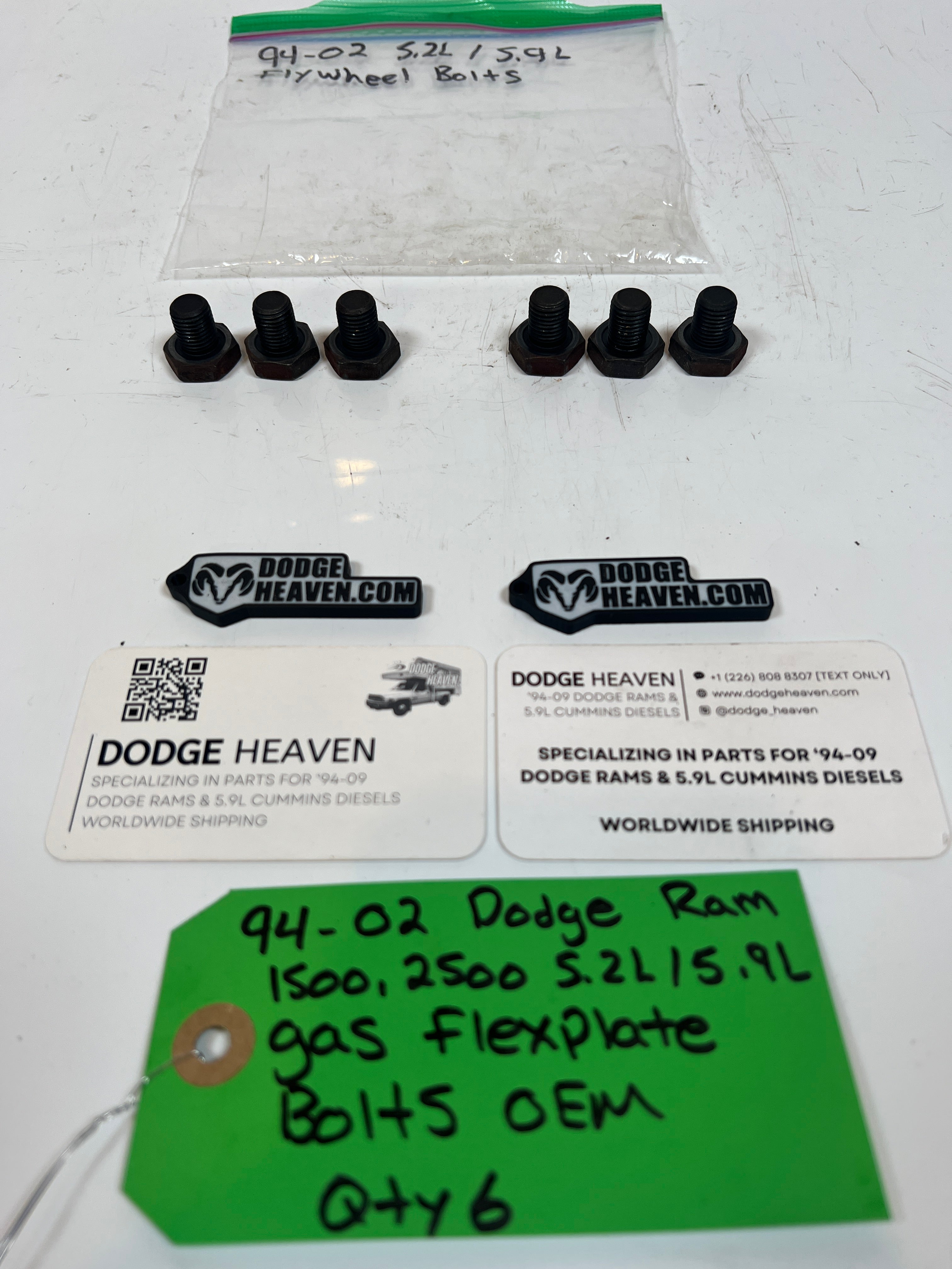 1994-2002 Dodge Ram 1500 2500 5.2L / 5.9L Gas magnum Flex Plate Bolts Qty 6
