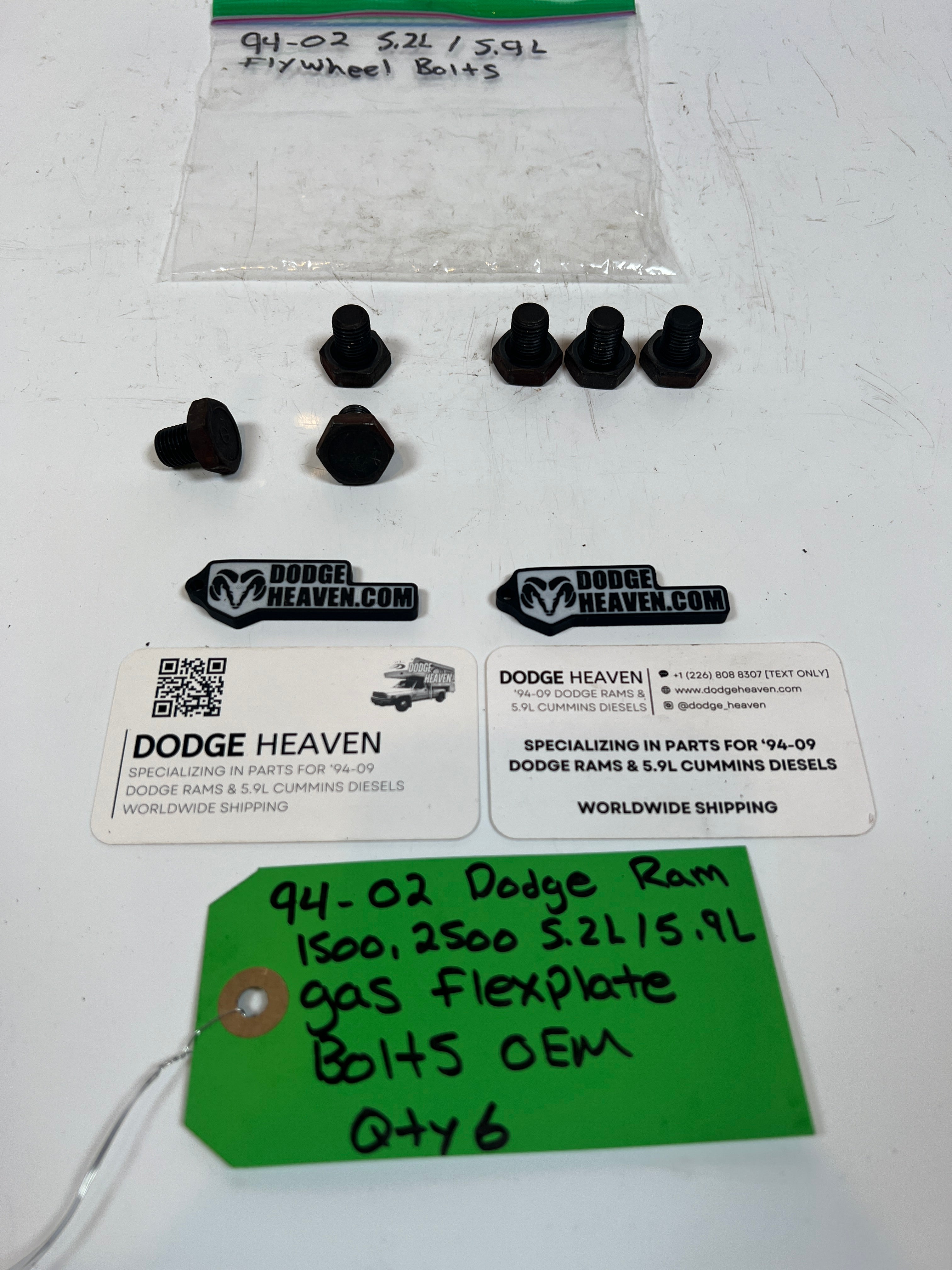 1994-2002 Dodge Ram 1500 2500 5.2L / 5.9L Gas magnum Flex Plate Bolts Qty 6
