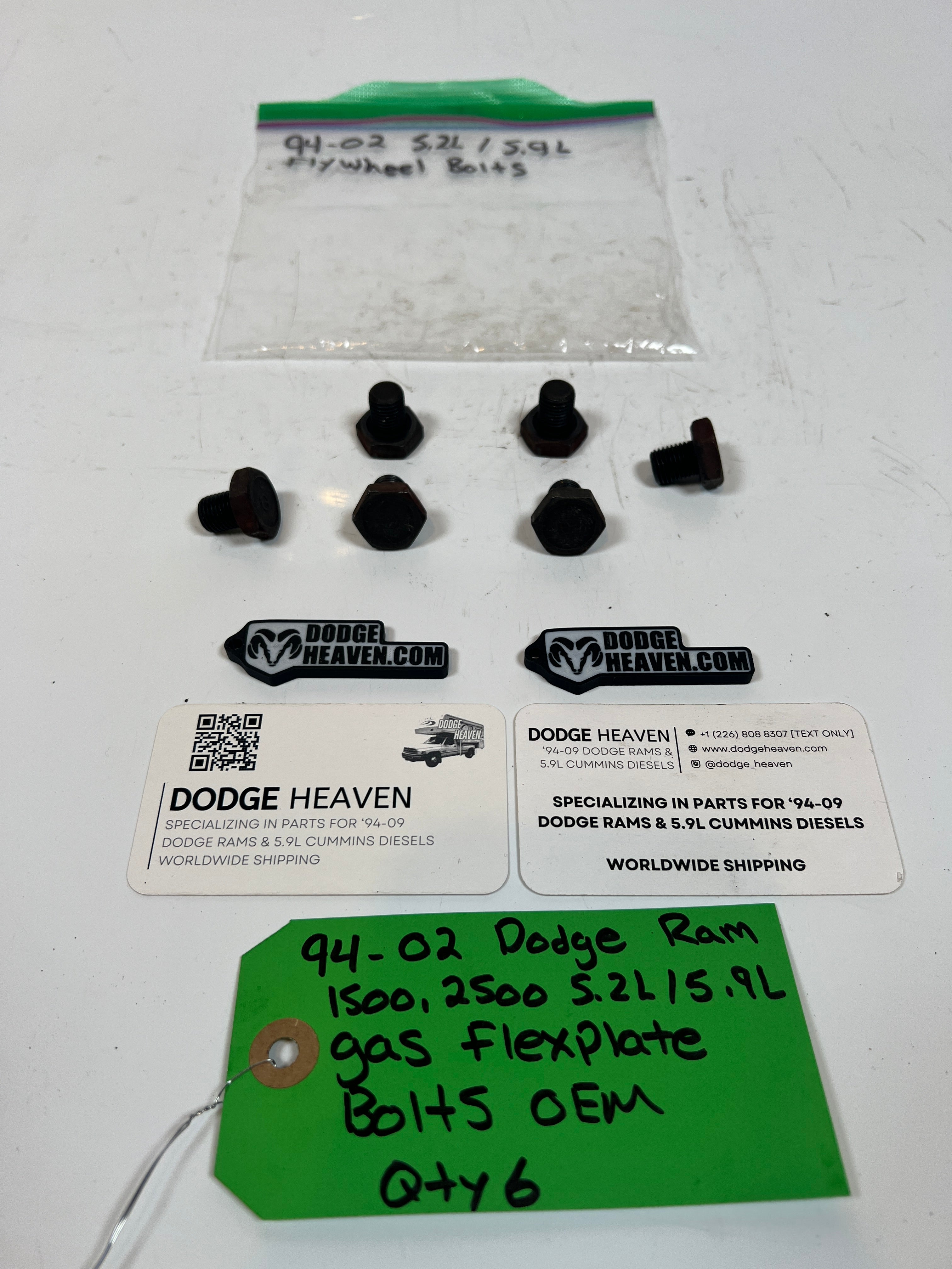 1994-2002 Dodge Ram 1500 2500 5.2L / 5.9L Gas magnum Flex Plate Bolts Qty 6