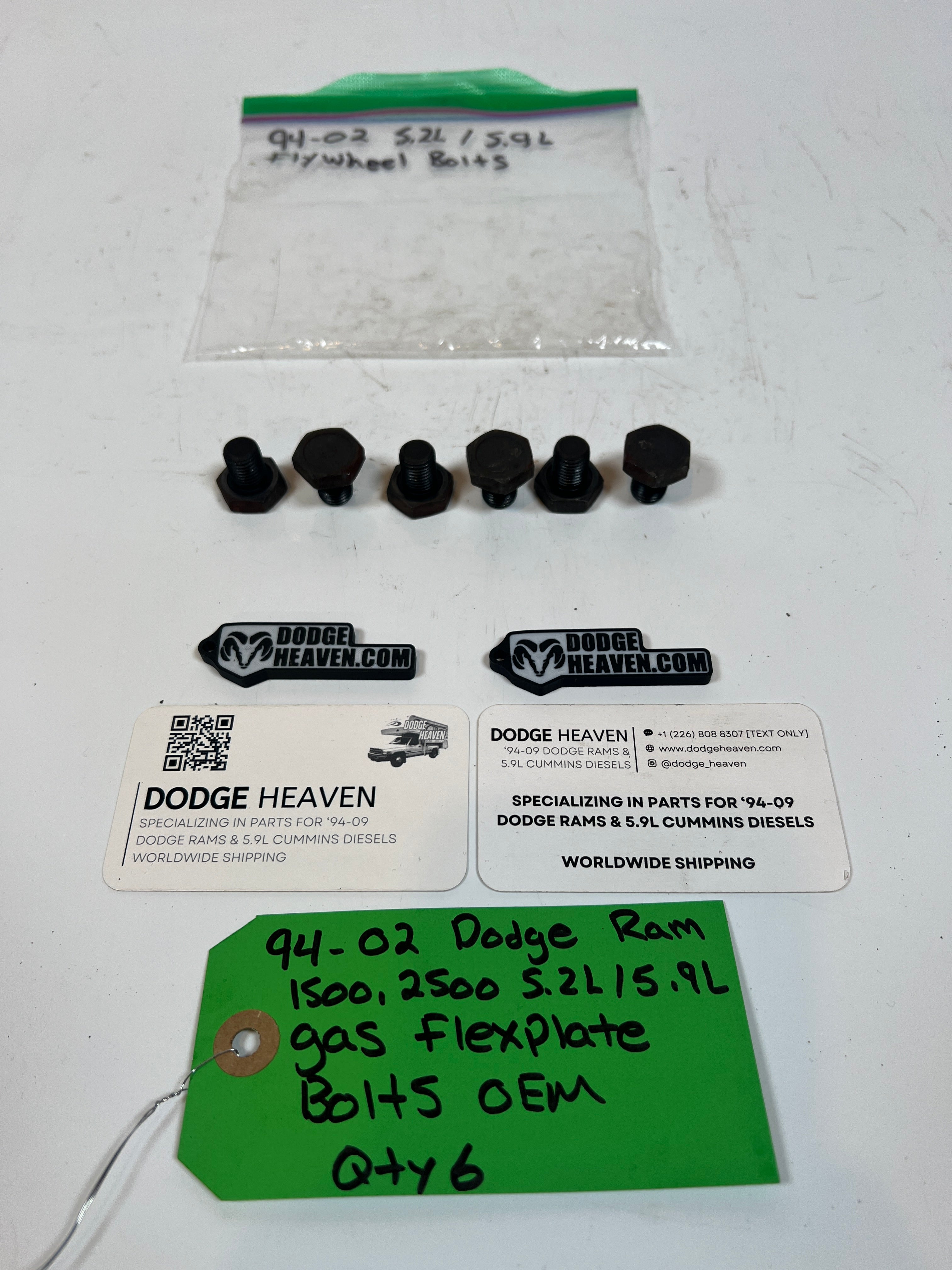 1994-2002 Dodge Ram 1500 2500 5.2L / 5.9L Gas magnum Flex Plate Bolts Qty 6