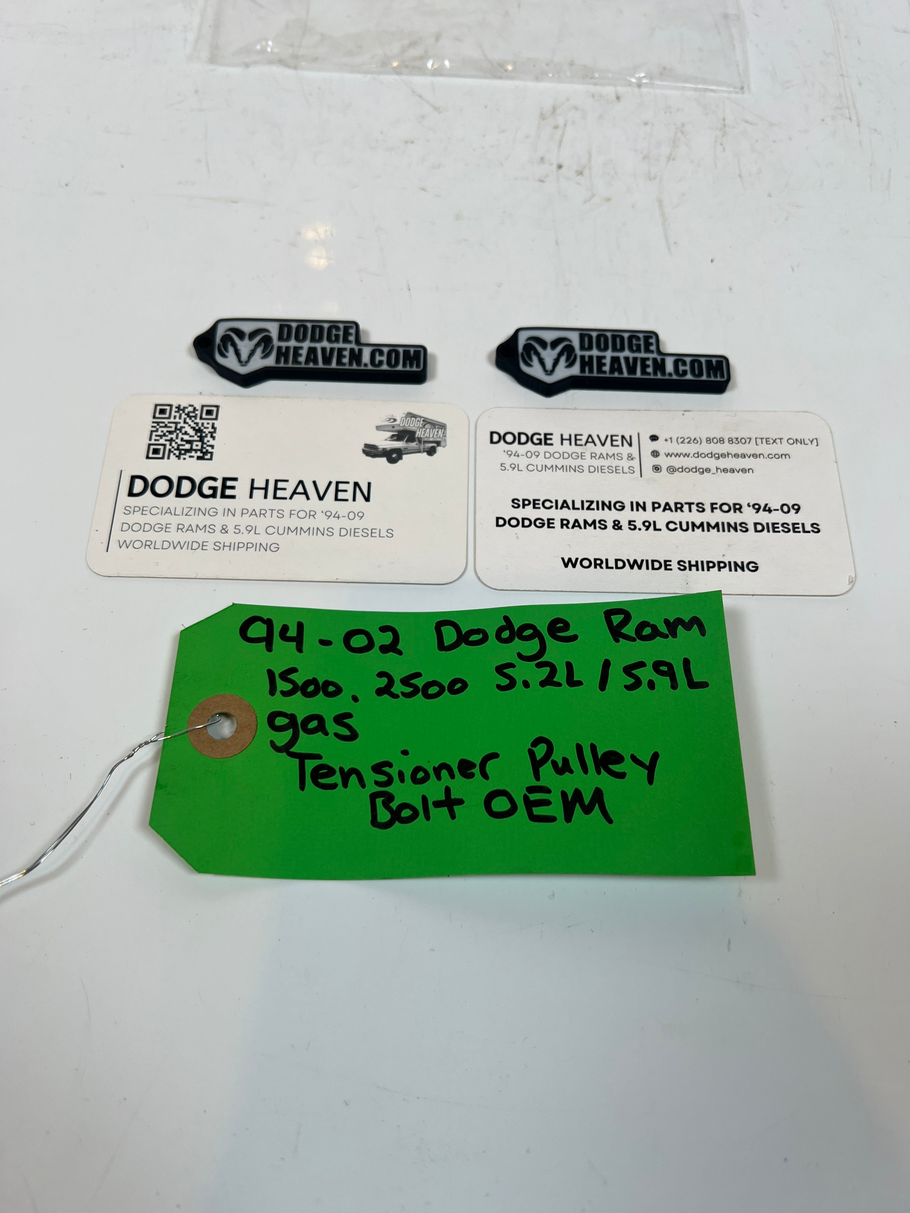 1994-2002 Dodge Ram 1500 2500 5.2L / 5.9L Gas Idler Pulley Bolt & Washer