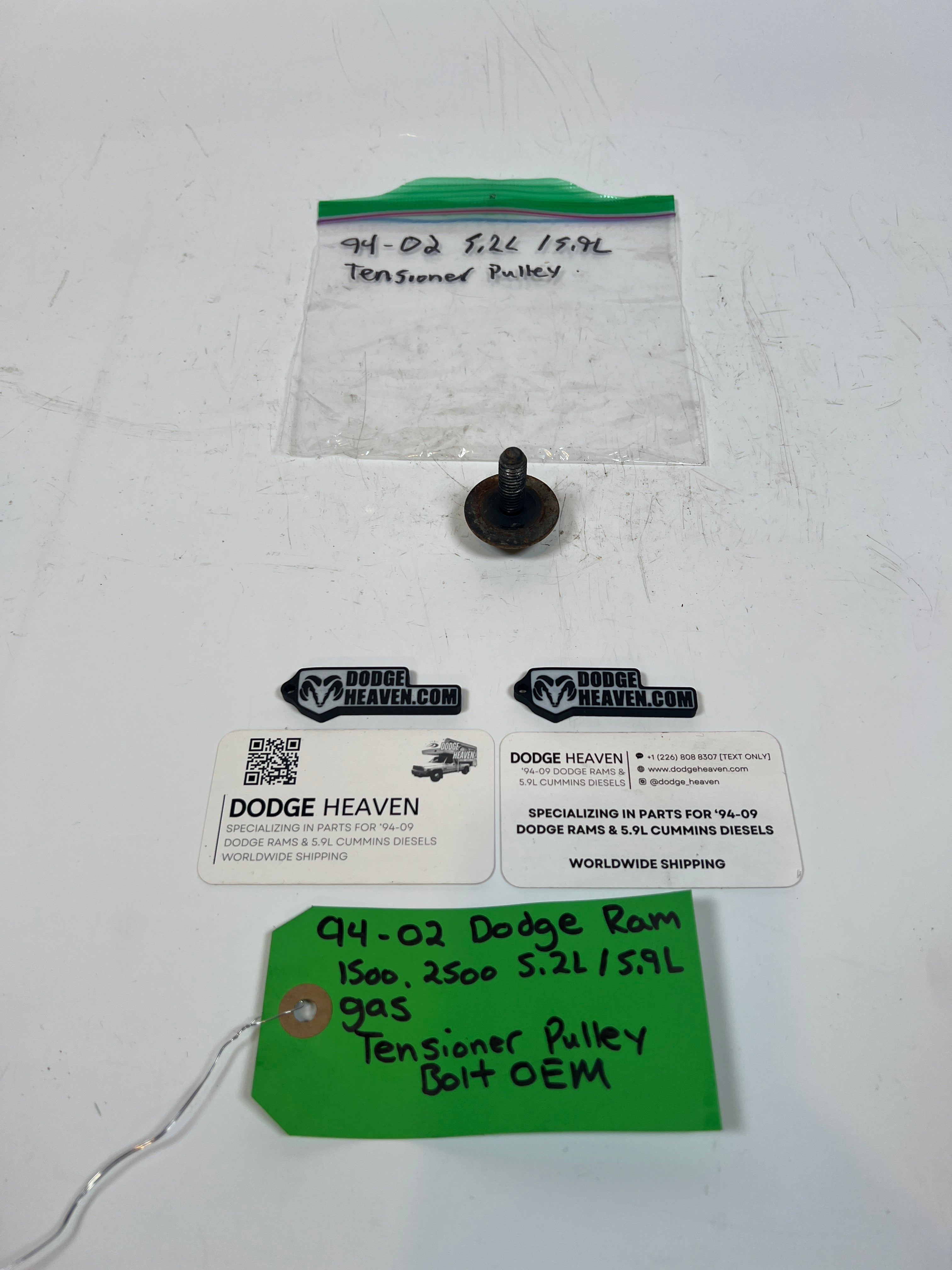1994-2002 Dodge Ram 1500 2500 5.2L / 5.9L Gas Idler Pulley Bolt & Washer