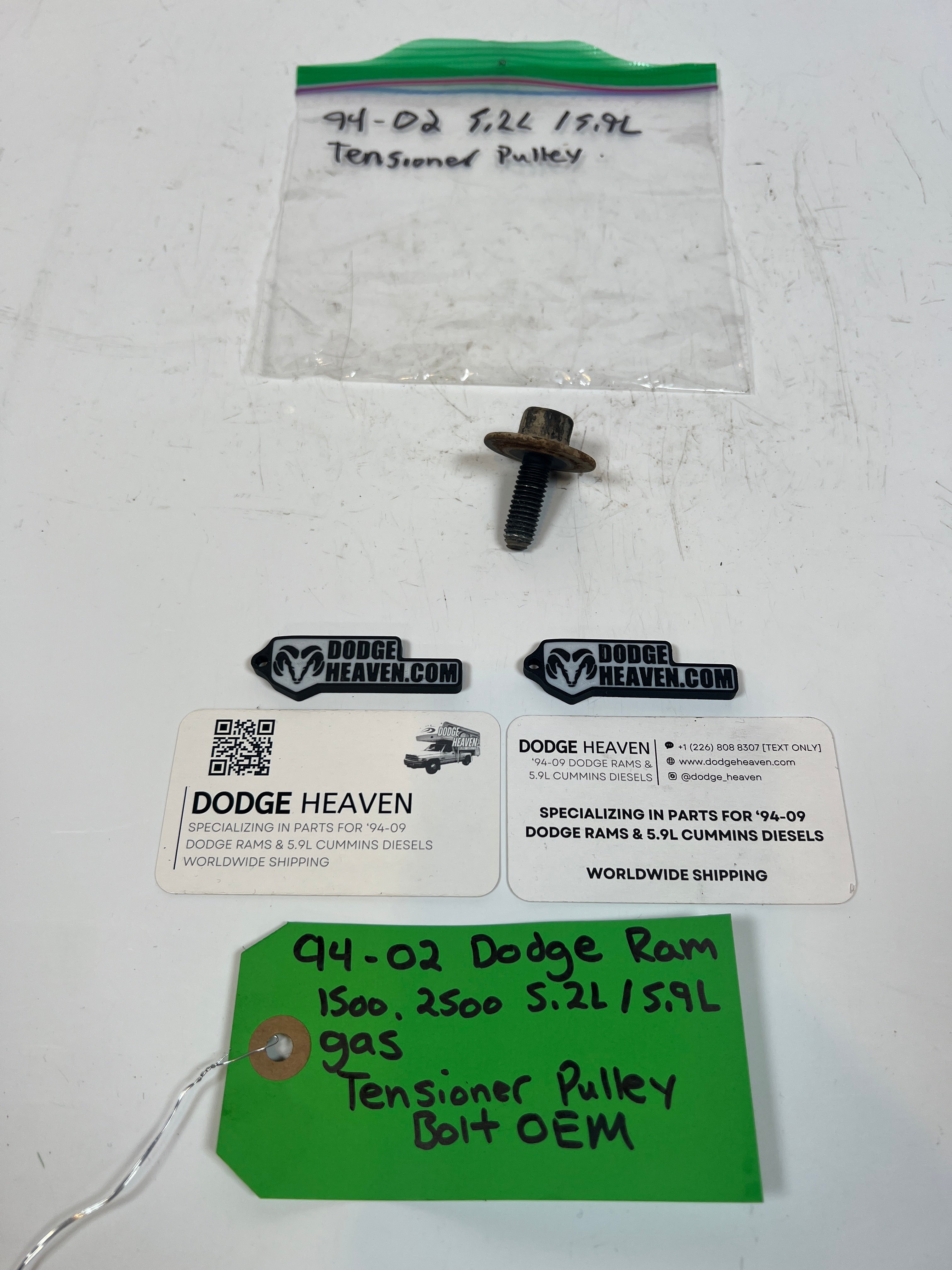 1994-2002 Dodge Ram 1500 2500 5.2L / 5.9L Gas Idler Pulley Bolt & Washer