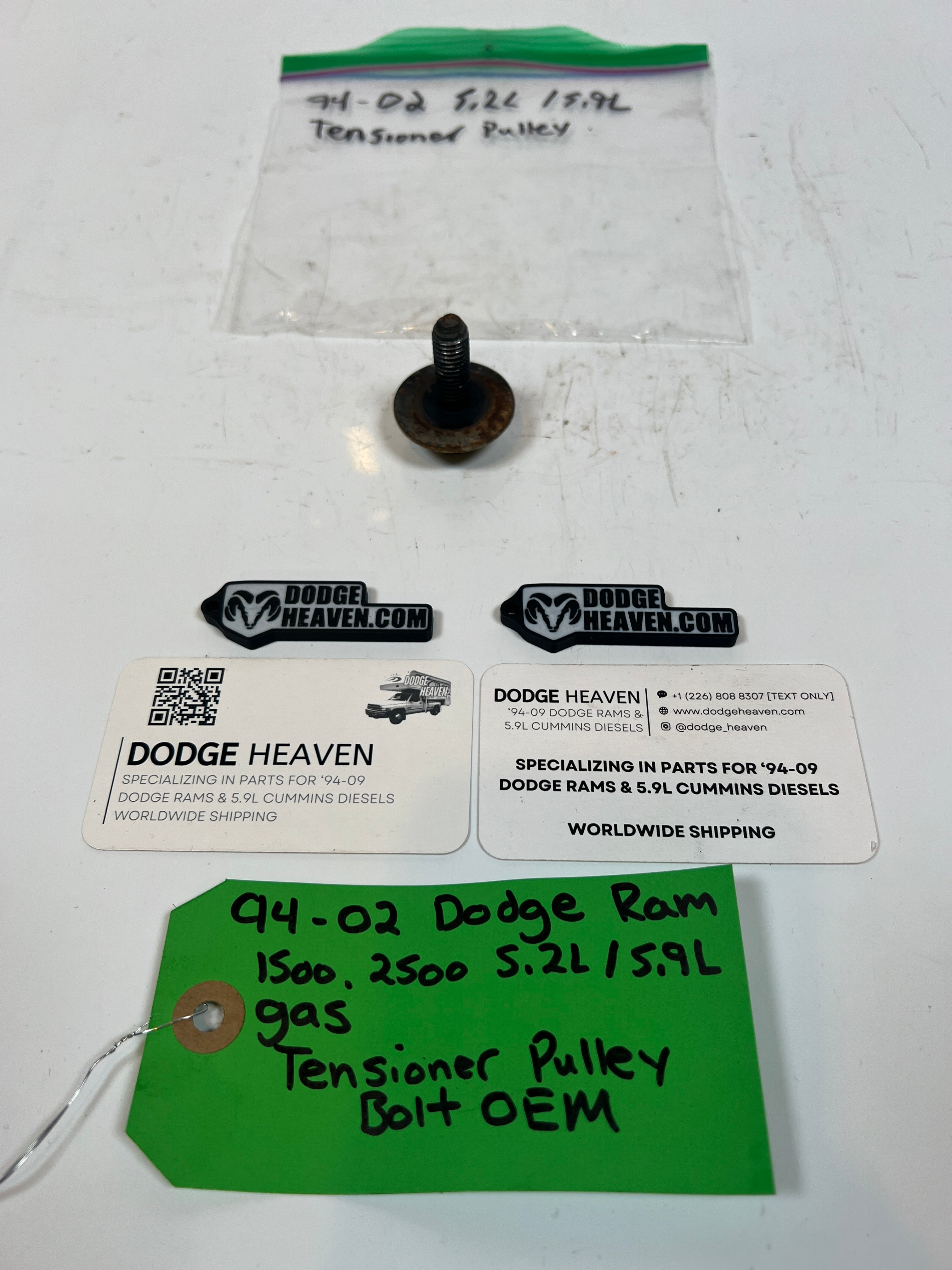 1994-2002 Dodge Ram 1500 2500 5.2L / 5.9L Gas Idler Pulley Bolt & Washer