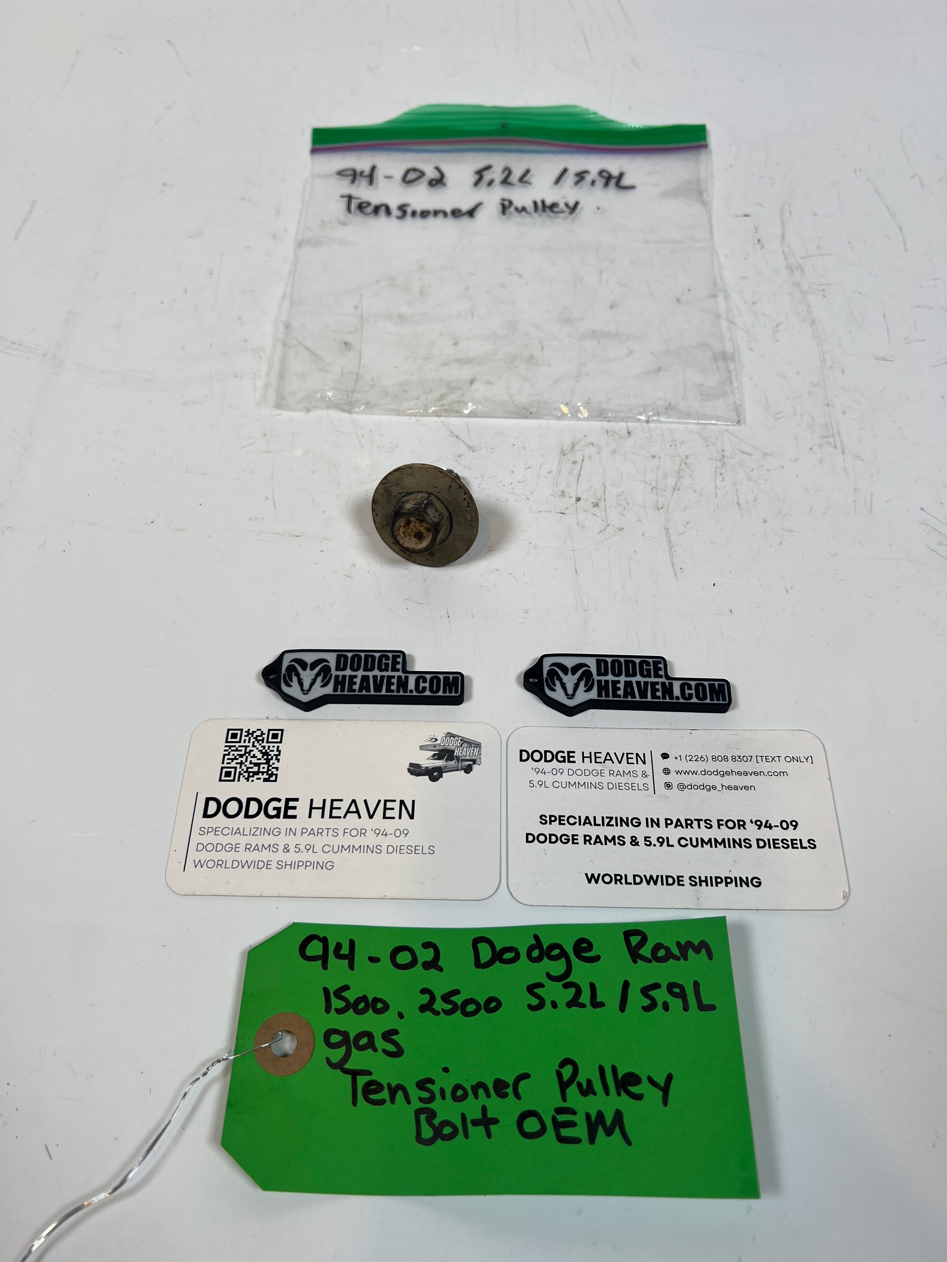 1994-2002 Dodge Ram 1500 2500 5.2L / 5.9L Gas Idler Pulley Bolt & Washer