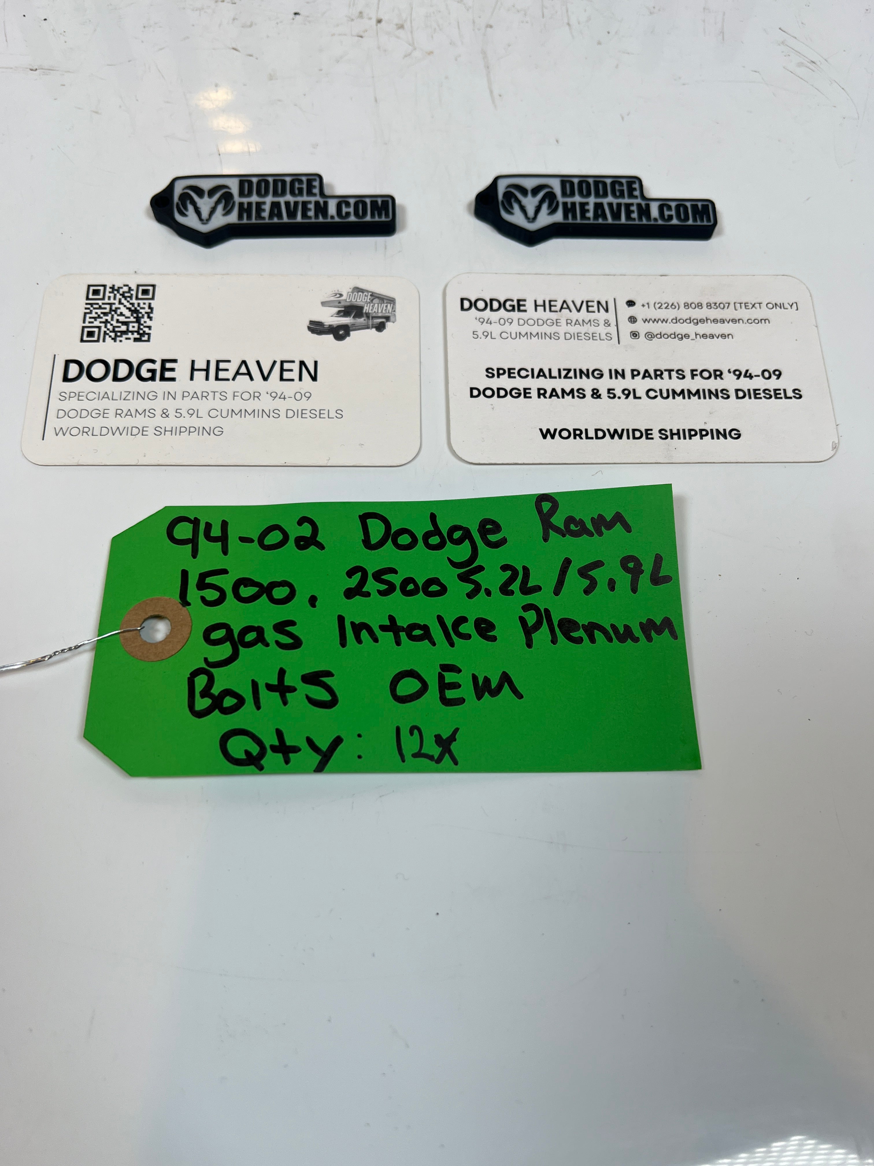 1994-2002 Dodge Ram 1500 2500 5.2L / 5.9l Gas Intake Plenum Bolts Qty 12
