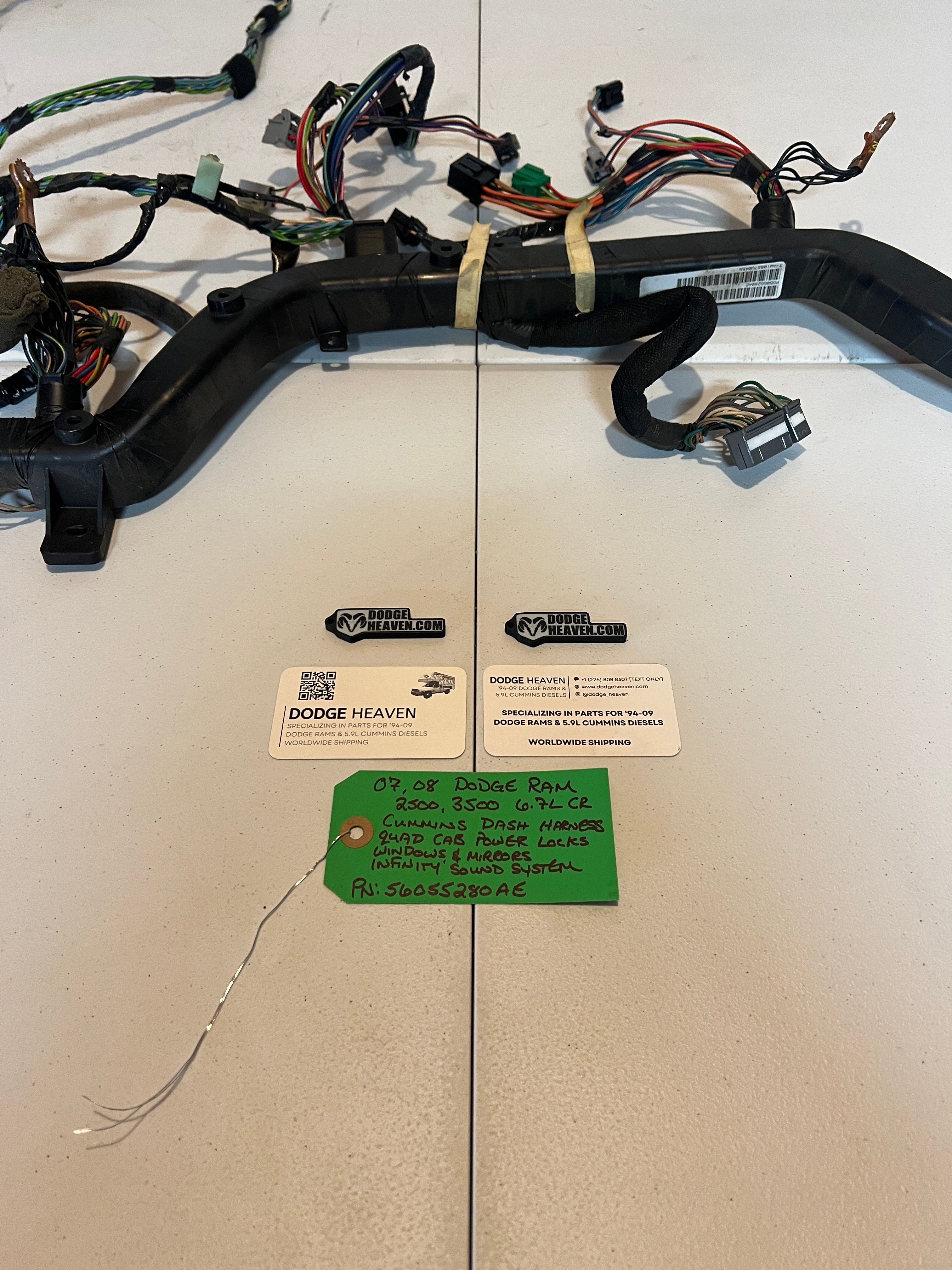 2007-2008 Dodge Ram 2500 3500 6.7L Cummins Dash Wiring Harness