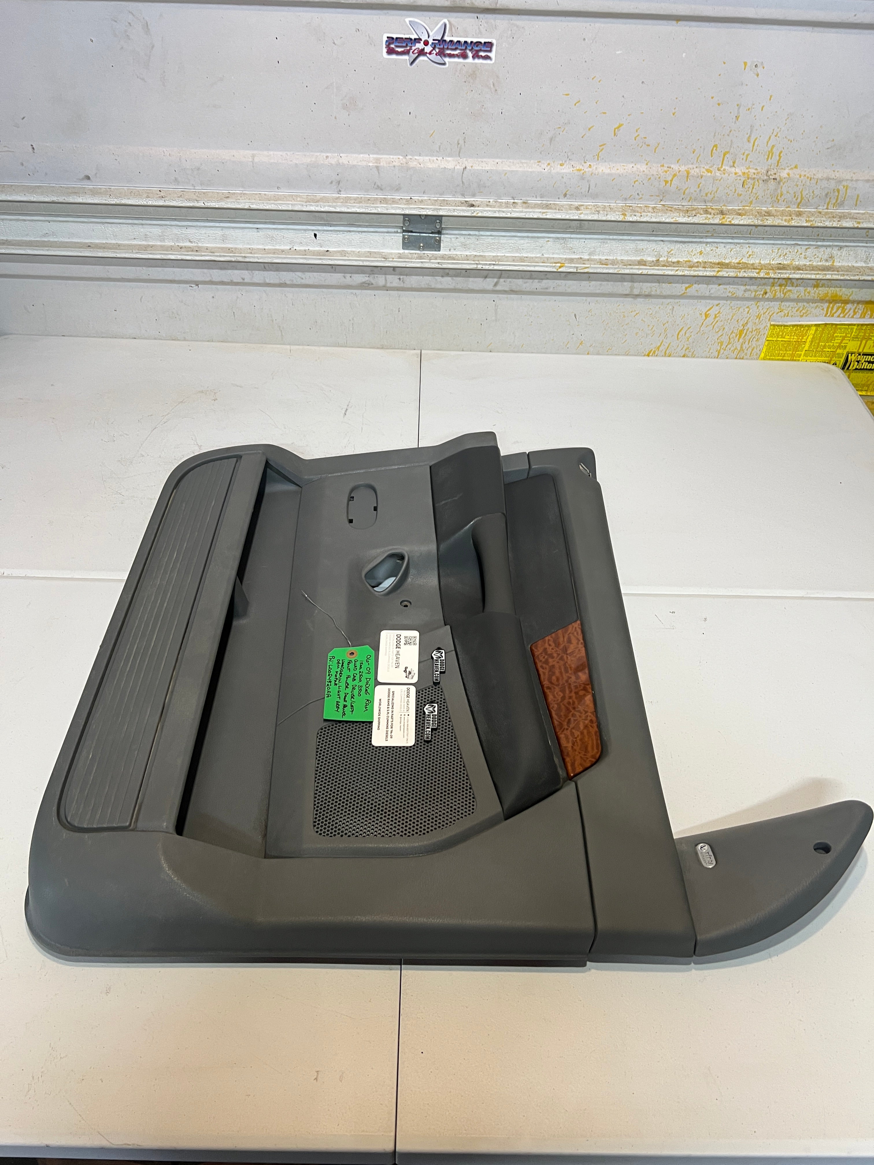 2006-2009 Dodge Ram 1500-3500 Driver Quad Cab Wood Grain Laramie Door Panel