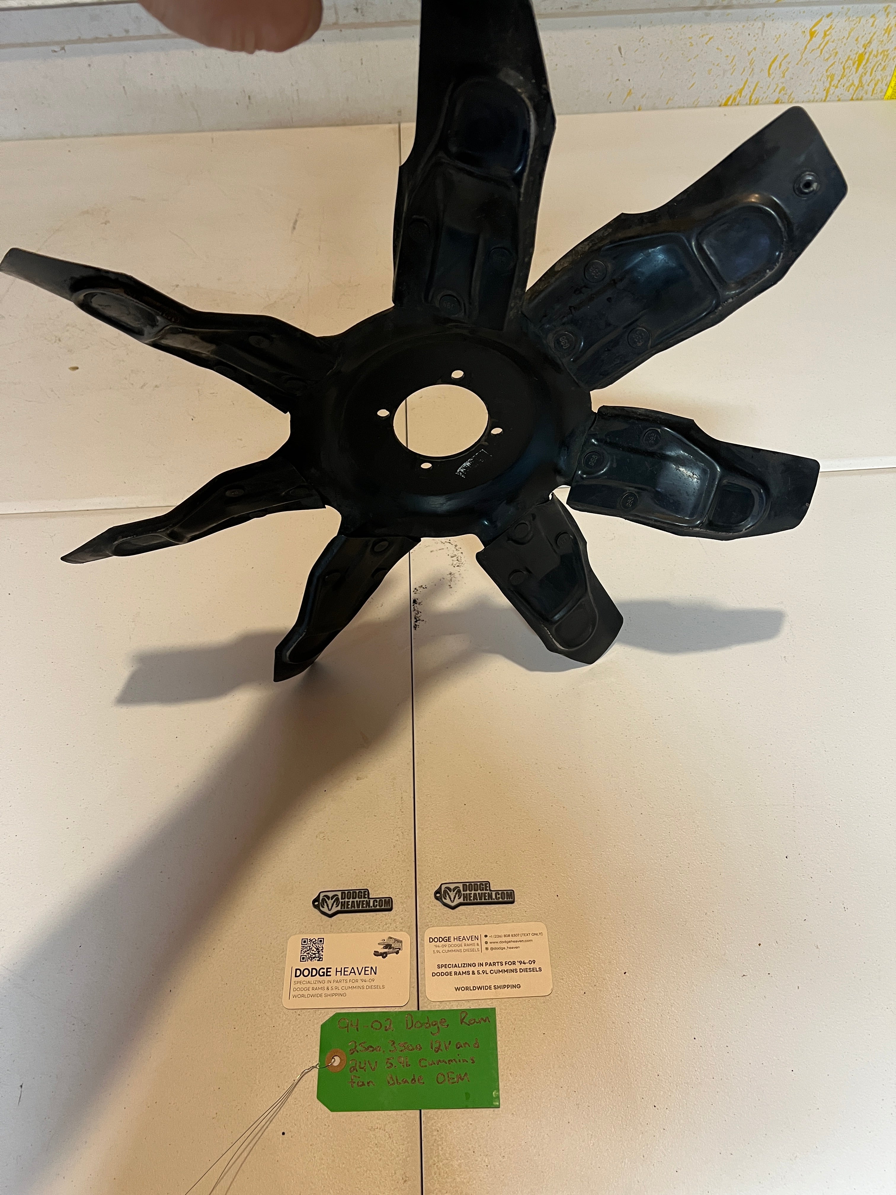 1994-2002 Dodge Ram 2500 3500 12 & 24V 5.9L Cummins engine Cooling Fan Blade