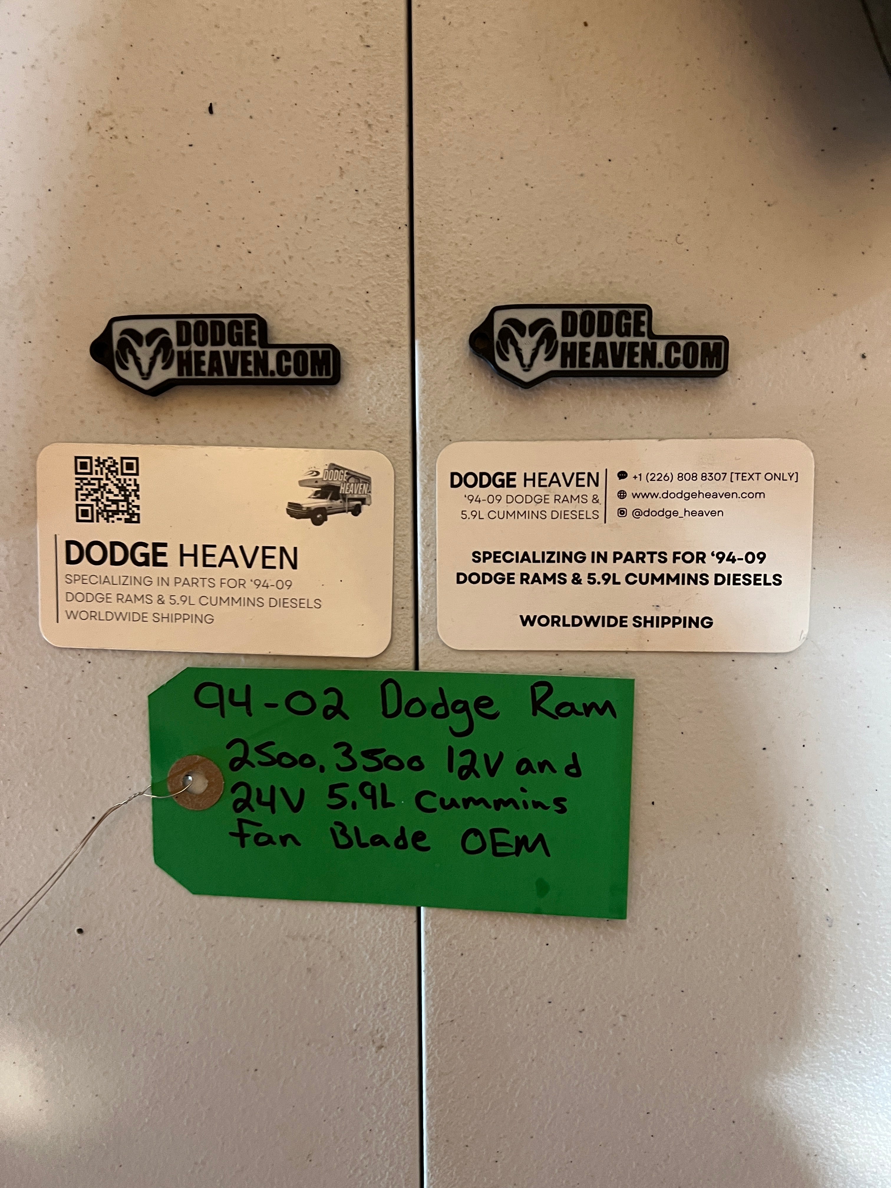 1994-2002 Dodge Ram 2500 3500 12 & 24V 5.9L Cummins engine Cooling Fan Blade