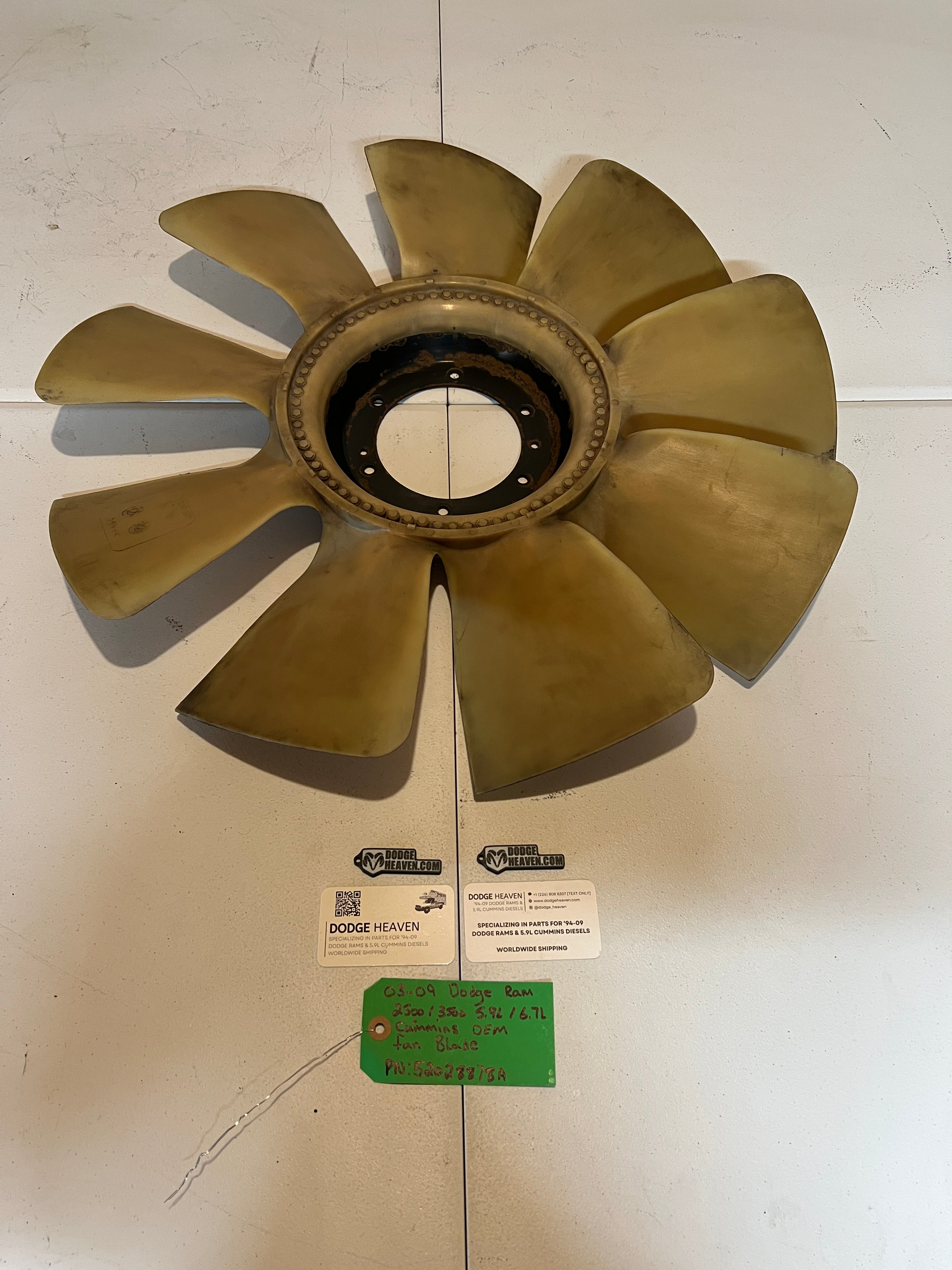 2003-2009 Dodge Ram 2500 3500 5.9l / 6.7L Cummins Fan Blade