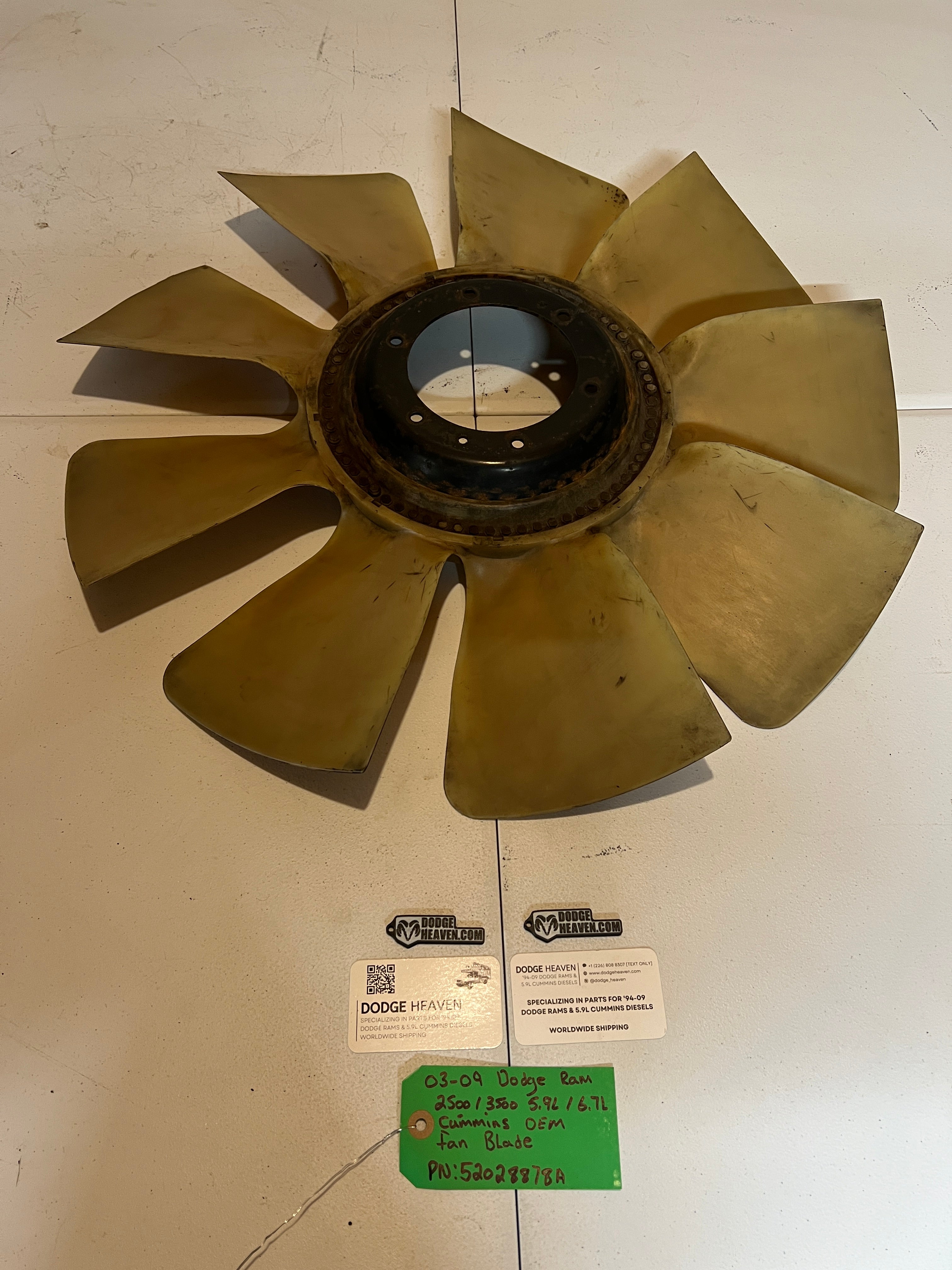 2003-2009 Dodge Ram 2500 3500 5.9l / 6.7L Cummins Fan Blade