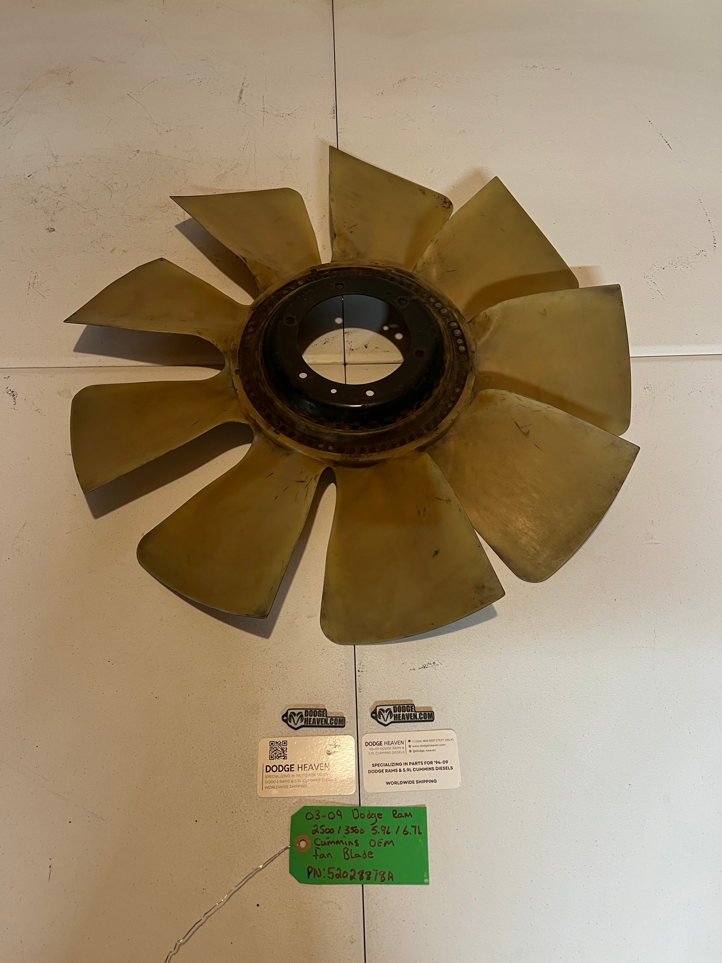 2003-2009 Dodge Ram 2500 3500 5.9l / 6.7L Cummins Fan Blade